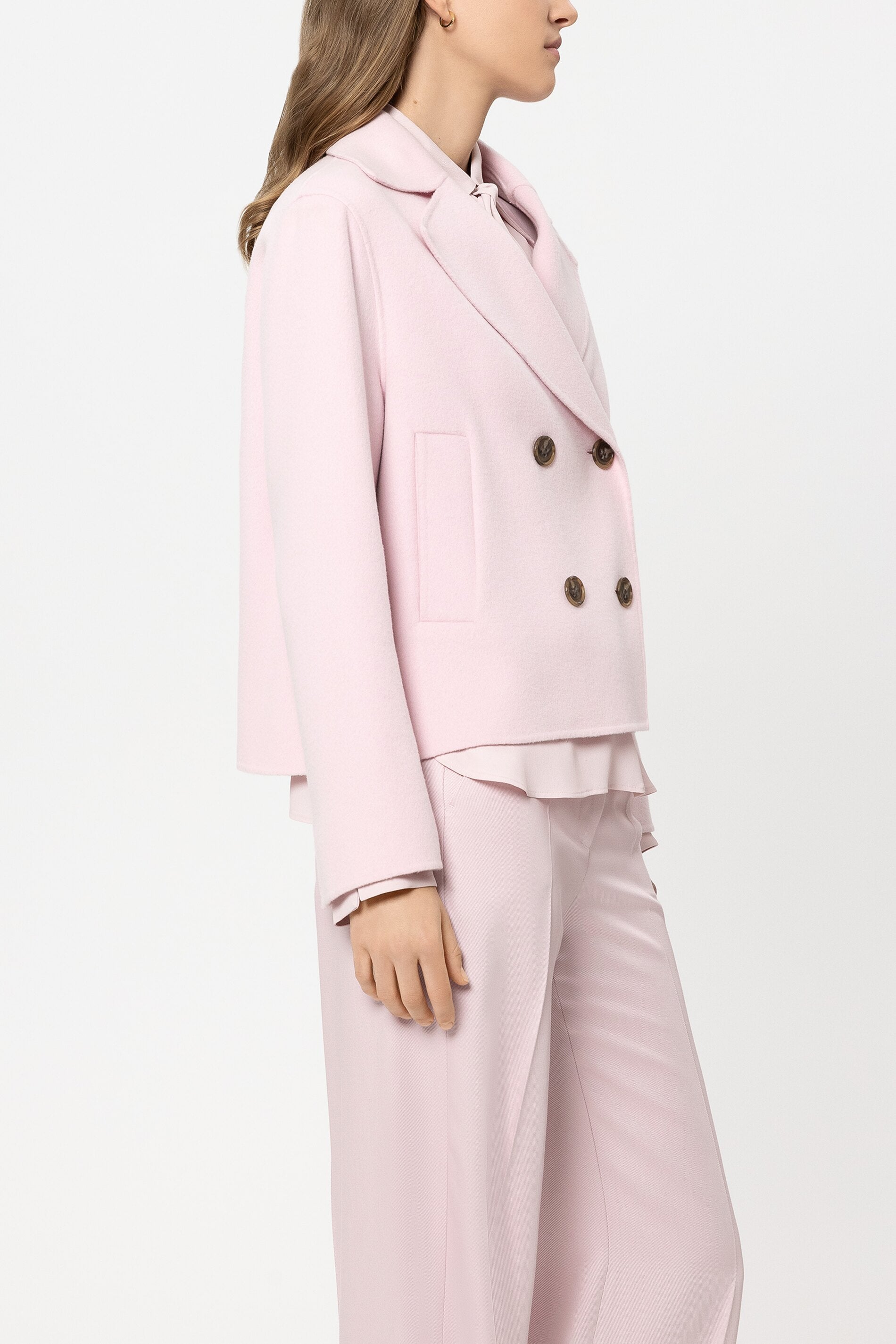 Doubleface-Cabanjacke - creamy blush - Standard | Model Seite