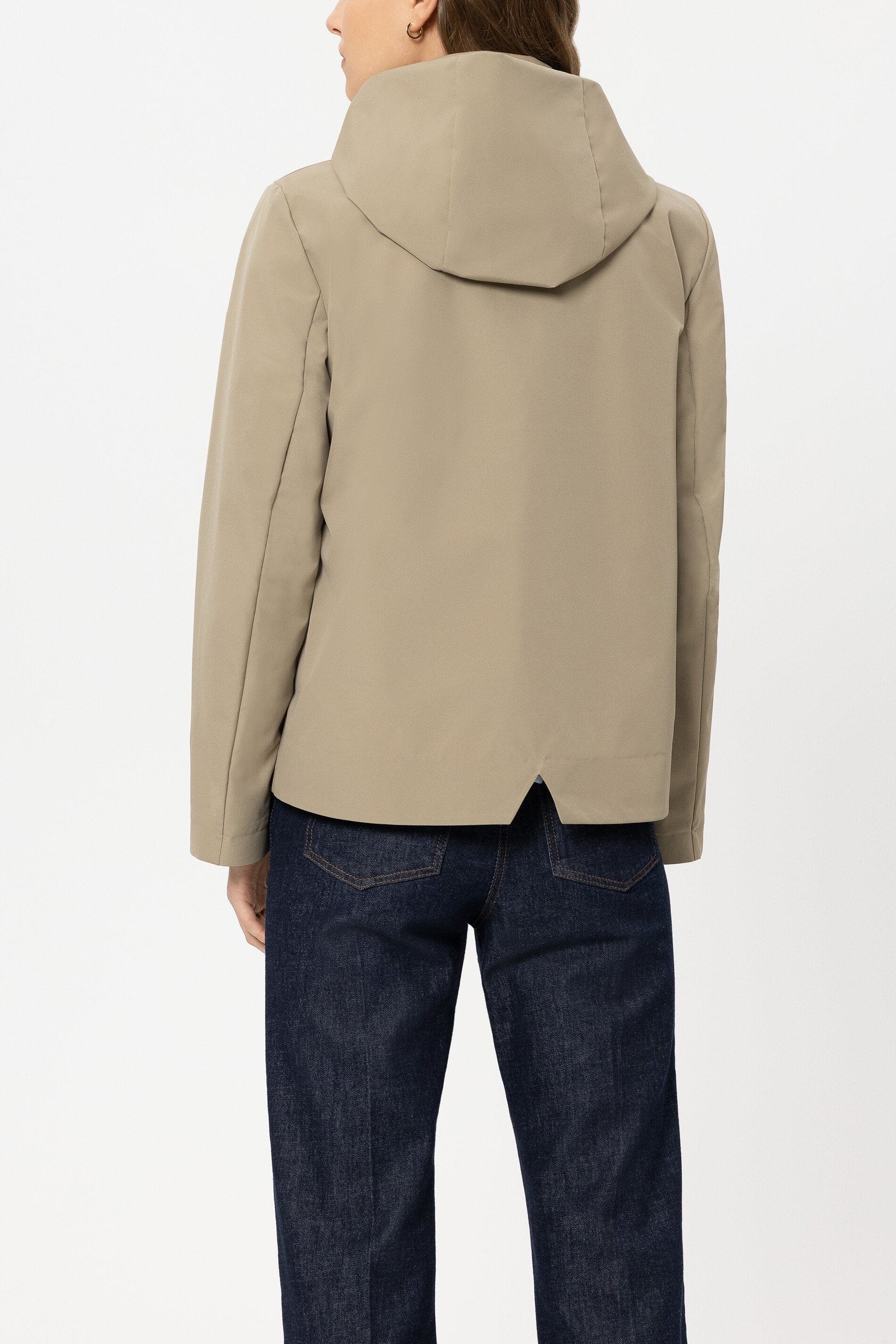 Outdoor-Stehkragenjacke - camel - Standard | Model Rück