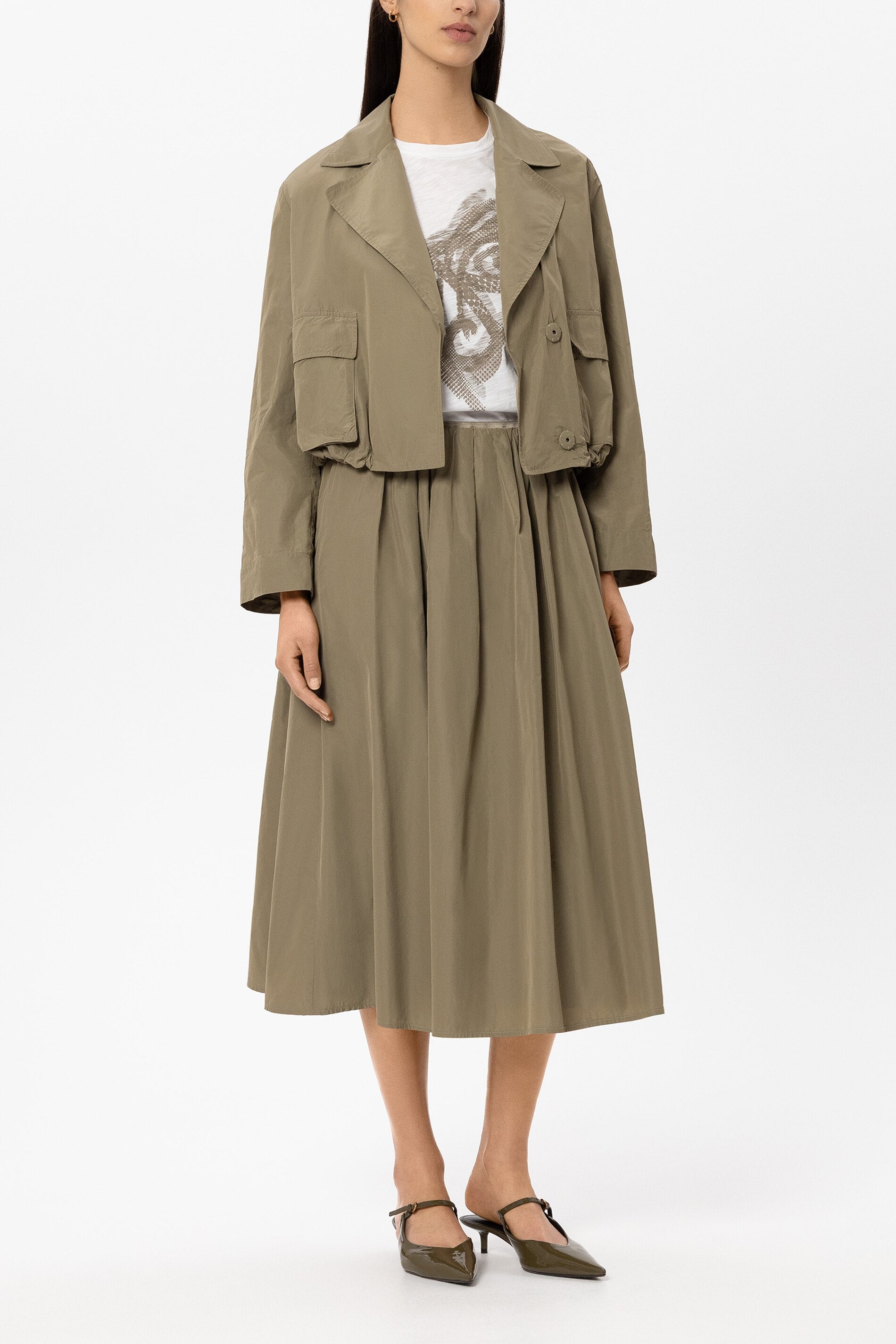 Taft-Blousonjacke - salbei - Standard | Model Front