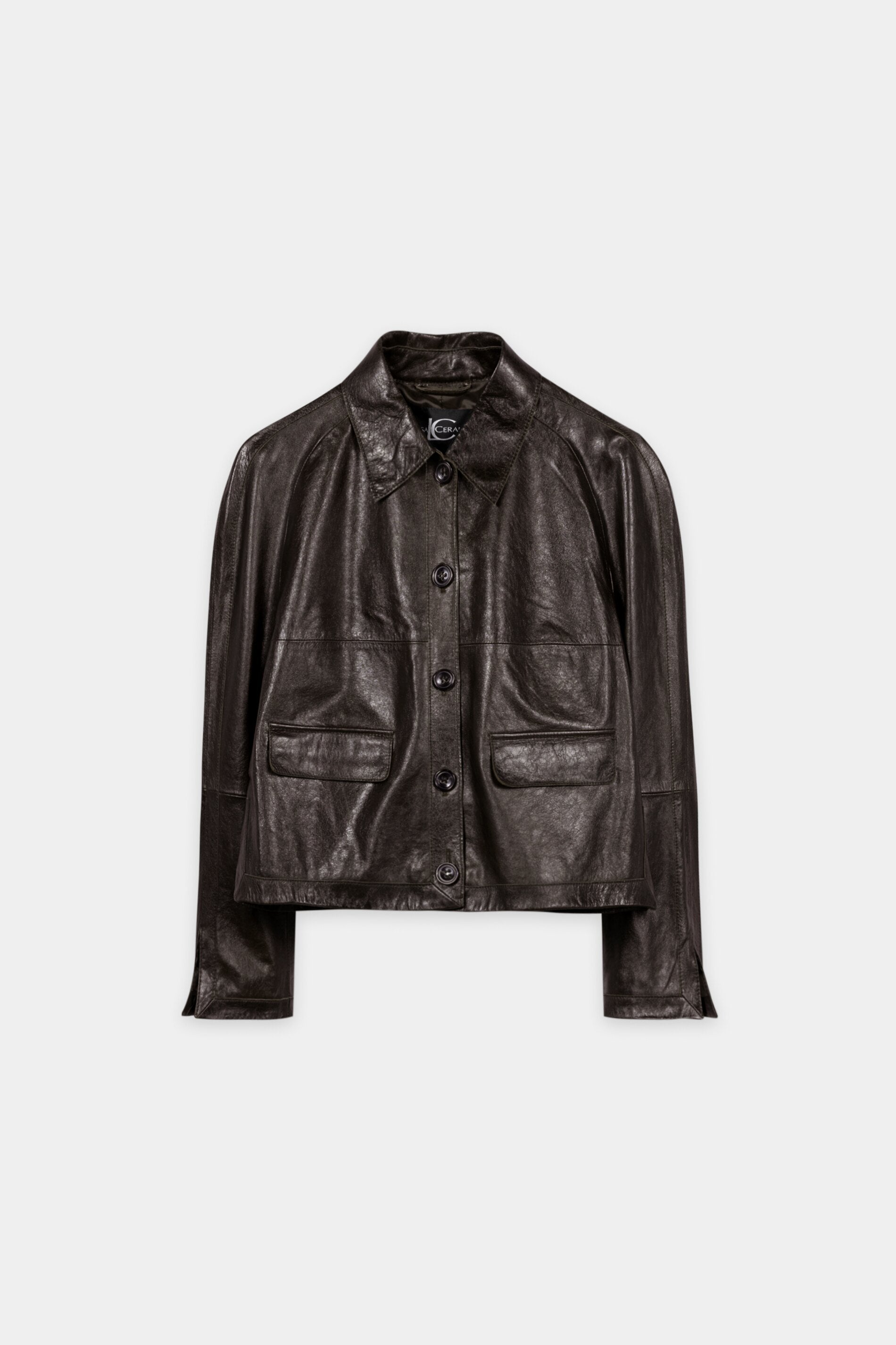 Lammnappa-Lederjacke - truffle - Standard | Artikel Front