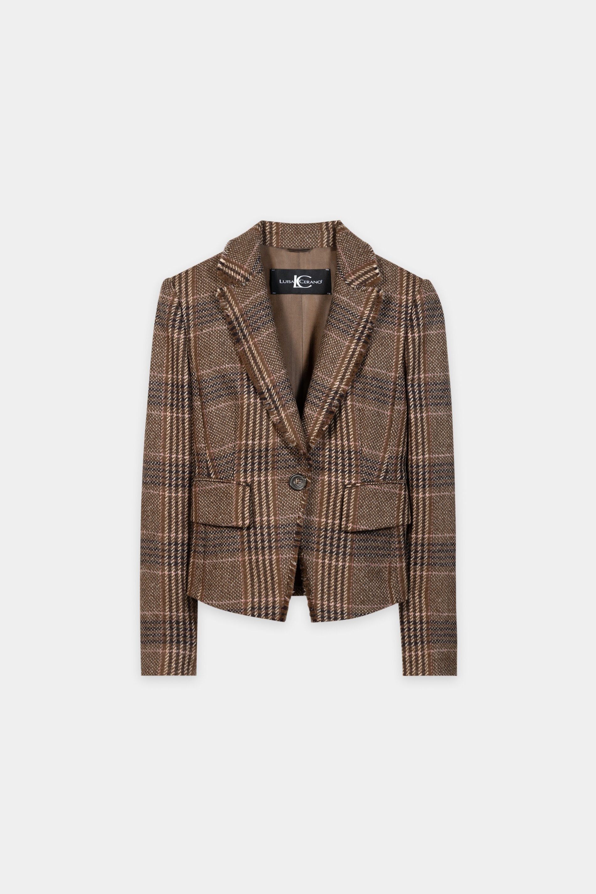 Karo-Ein-Knopf-Blazer - multi - Standard | Artikel Front