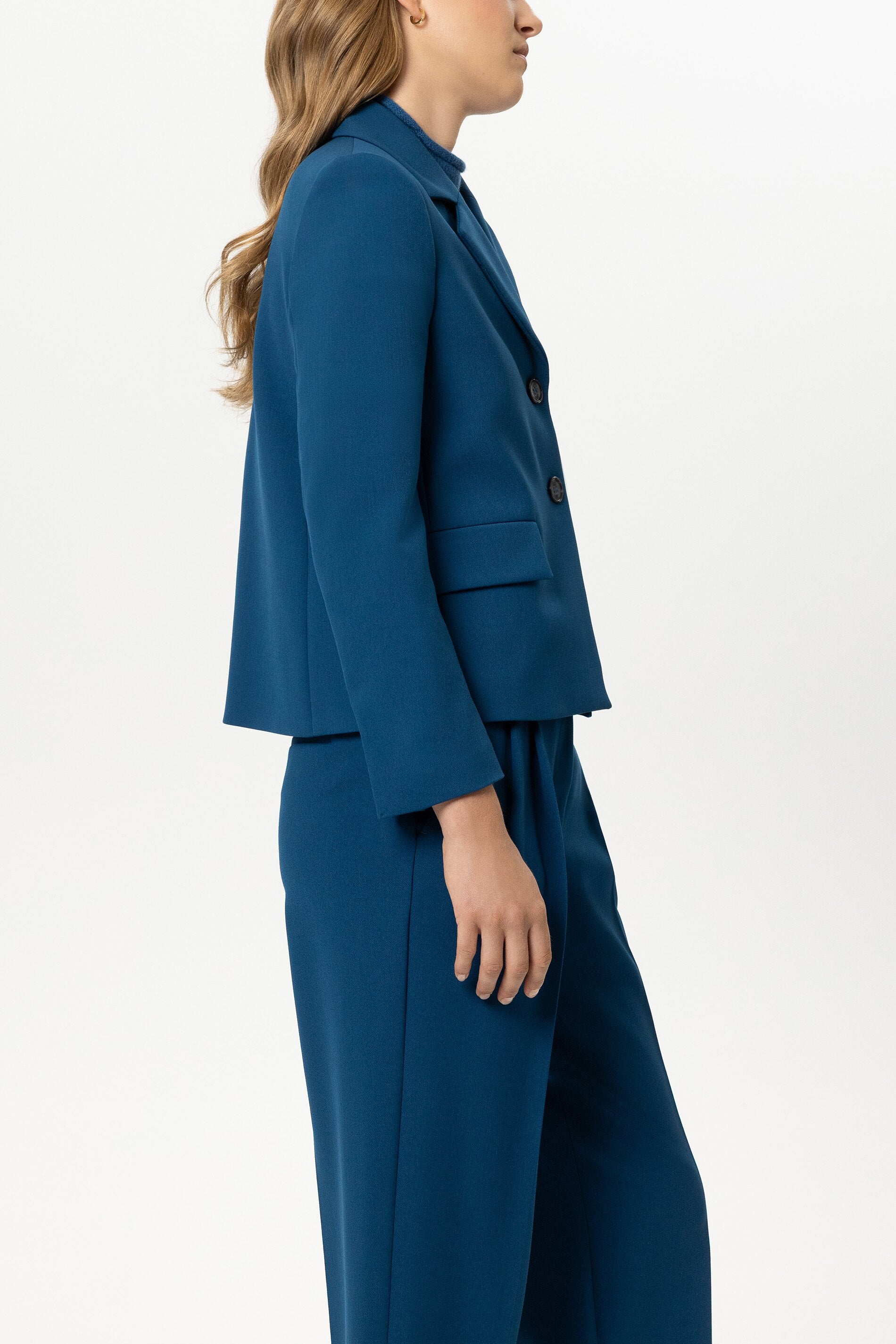 Zwei-Knopf-Blazer - sapphire - Standard | Model Seite