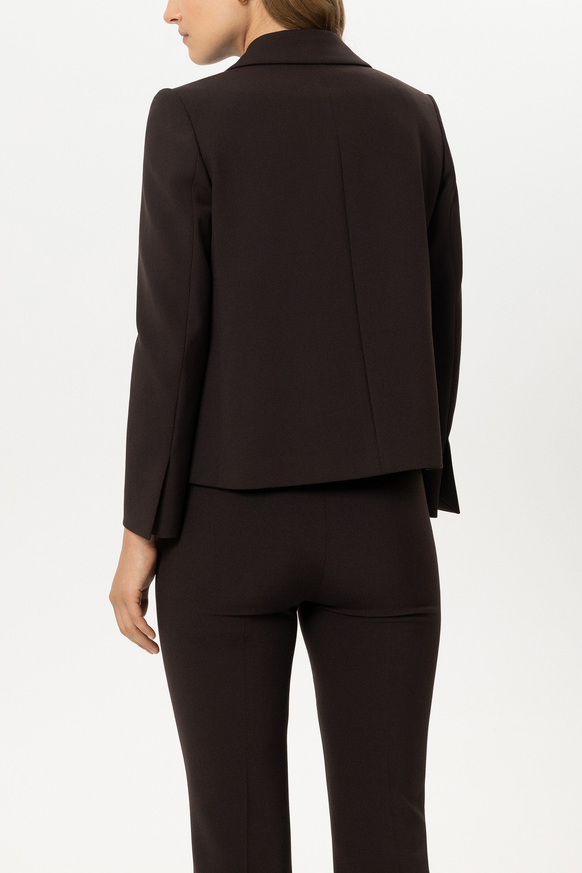 Zwei-Knopf-Blazer - truffle - Standard | Model Rück