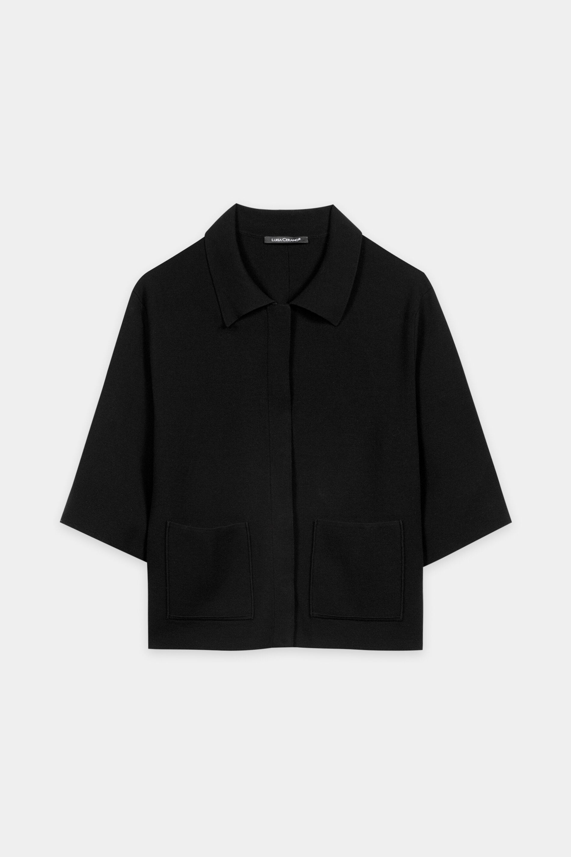 Feinstrick-Cardigan - black - Standard | Artikel Front