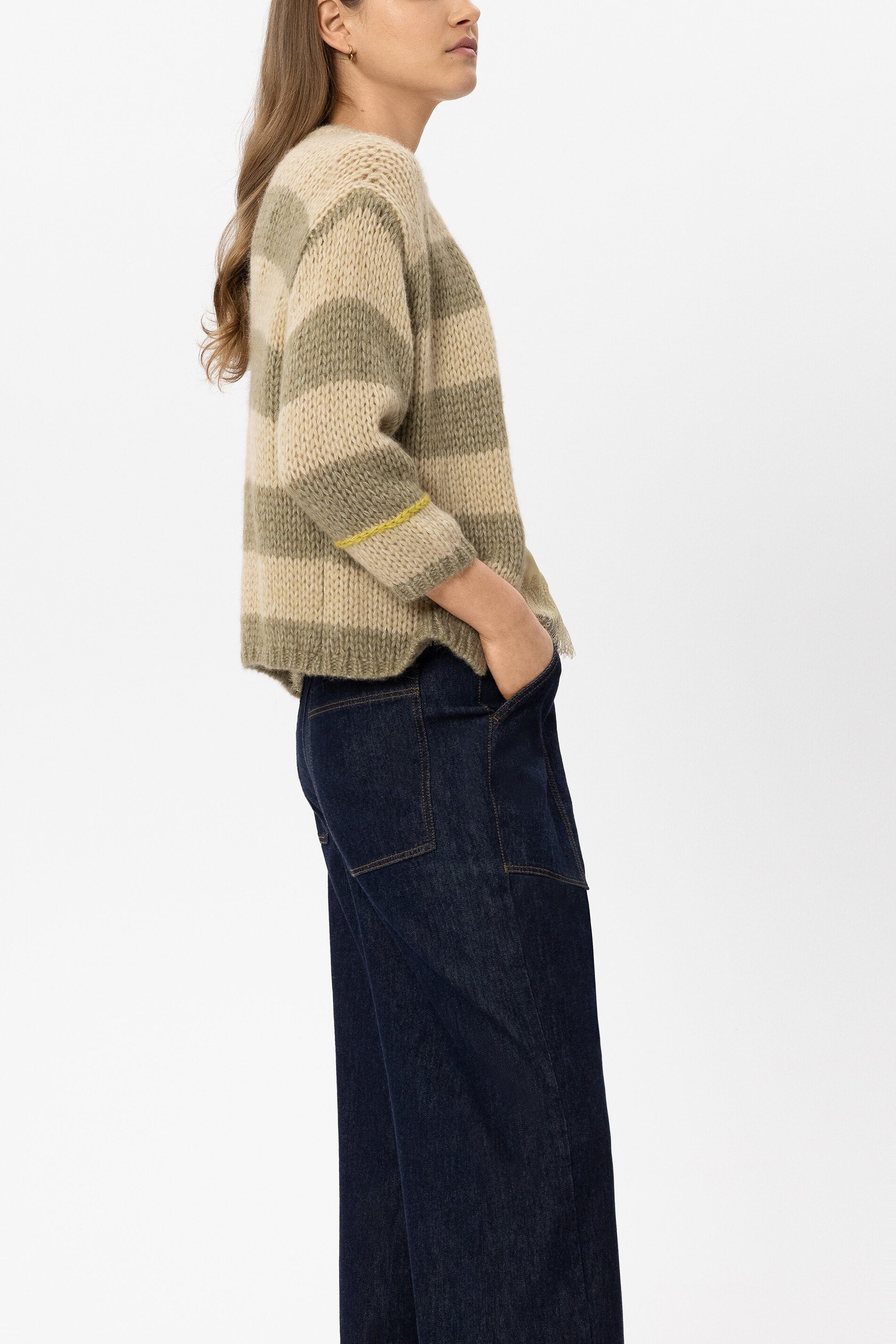 Cardigan aus Alpaka-Mix - multi - Standard | Model Seite