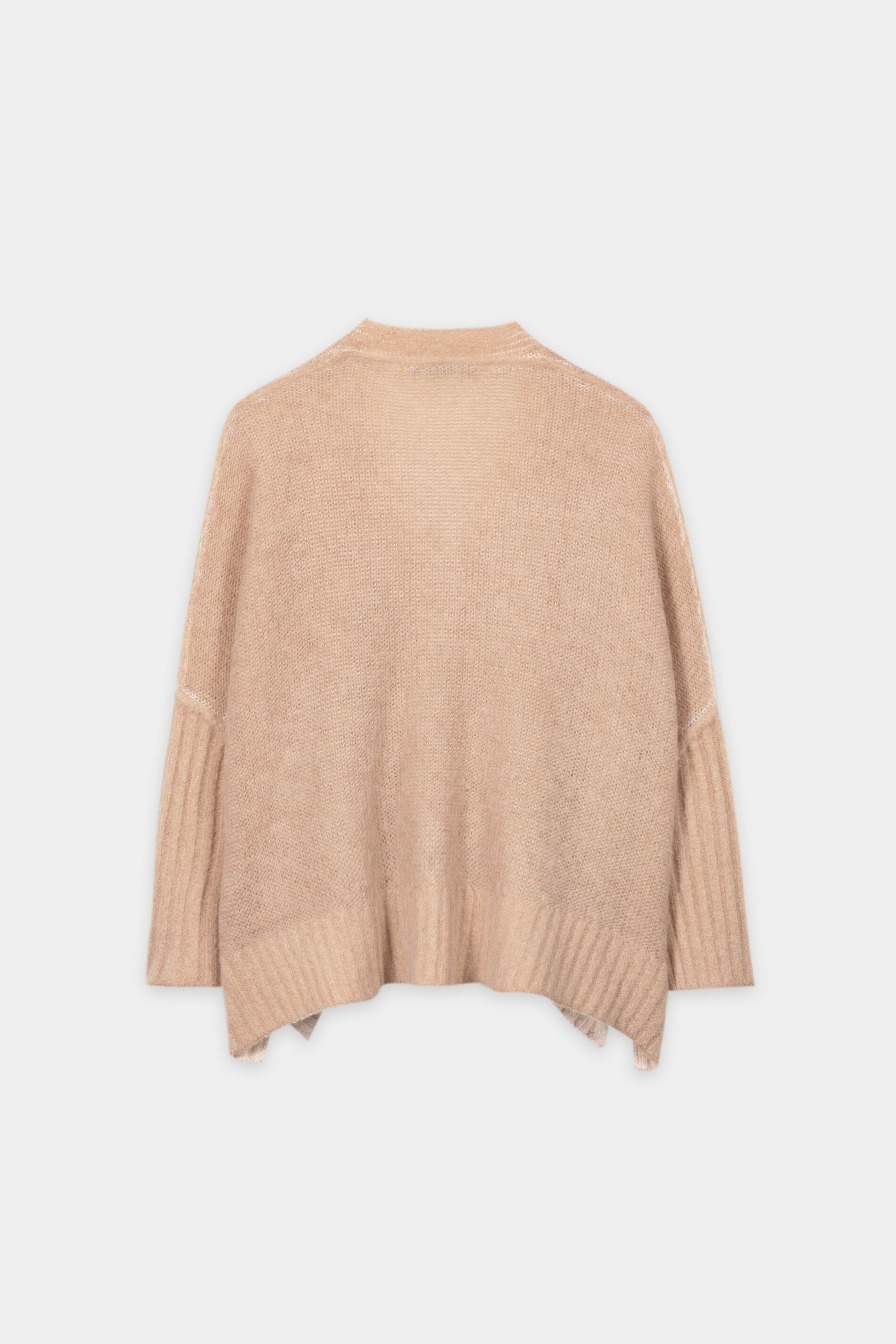 Cape-Cardigan aus Alpaka-Mix - nude - Standard | Artikel Rück