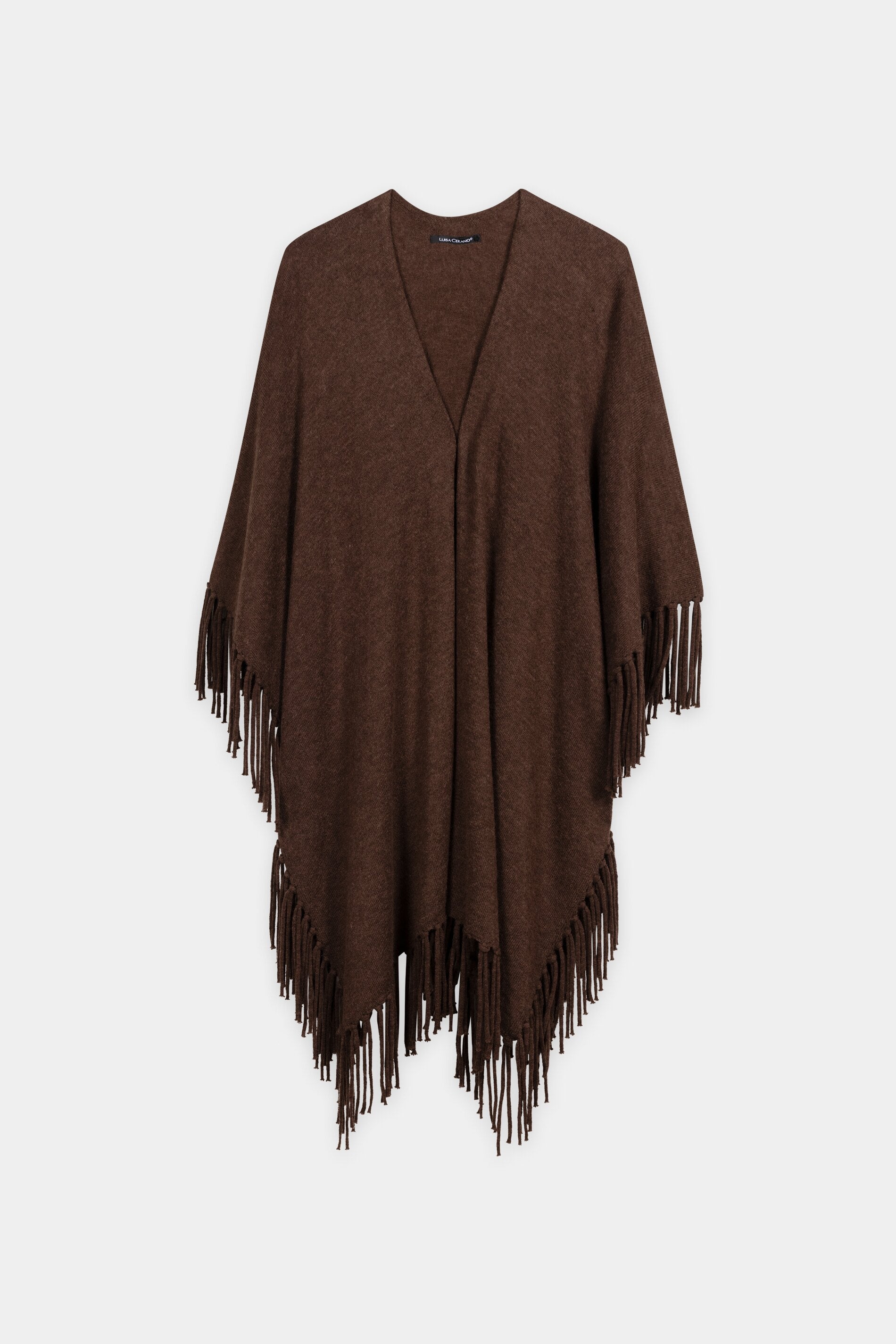 Cape aus Alpaka-Mix - marone - Standard | Artikel Front