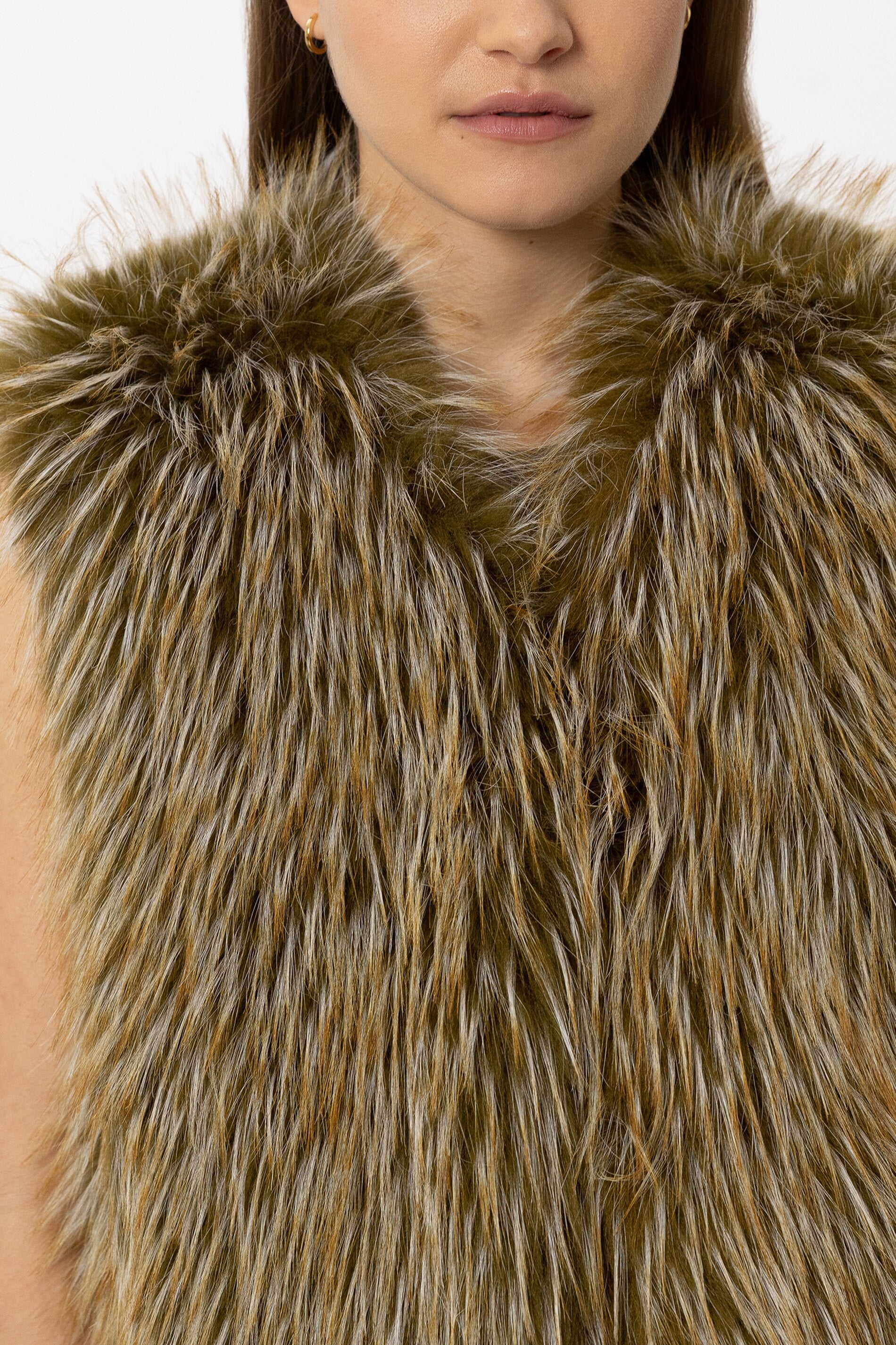 Boho-Weste in Fell-Optik - olio - Standard | Model Detail
