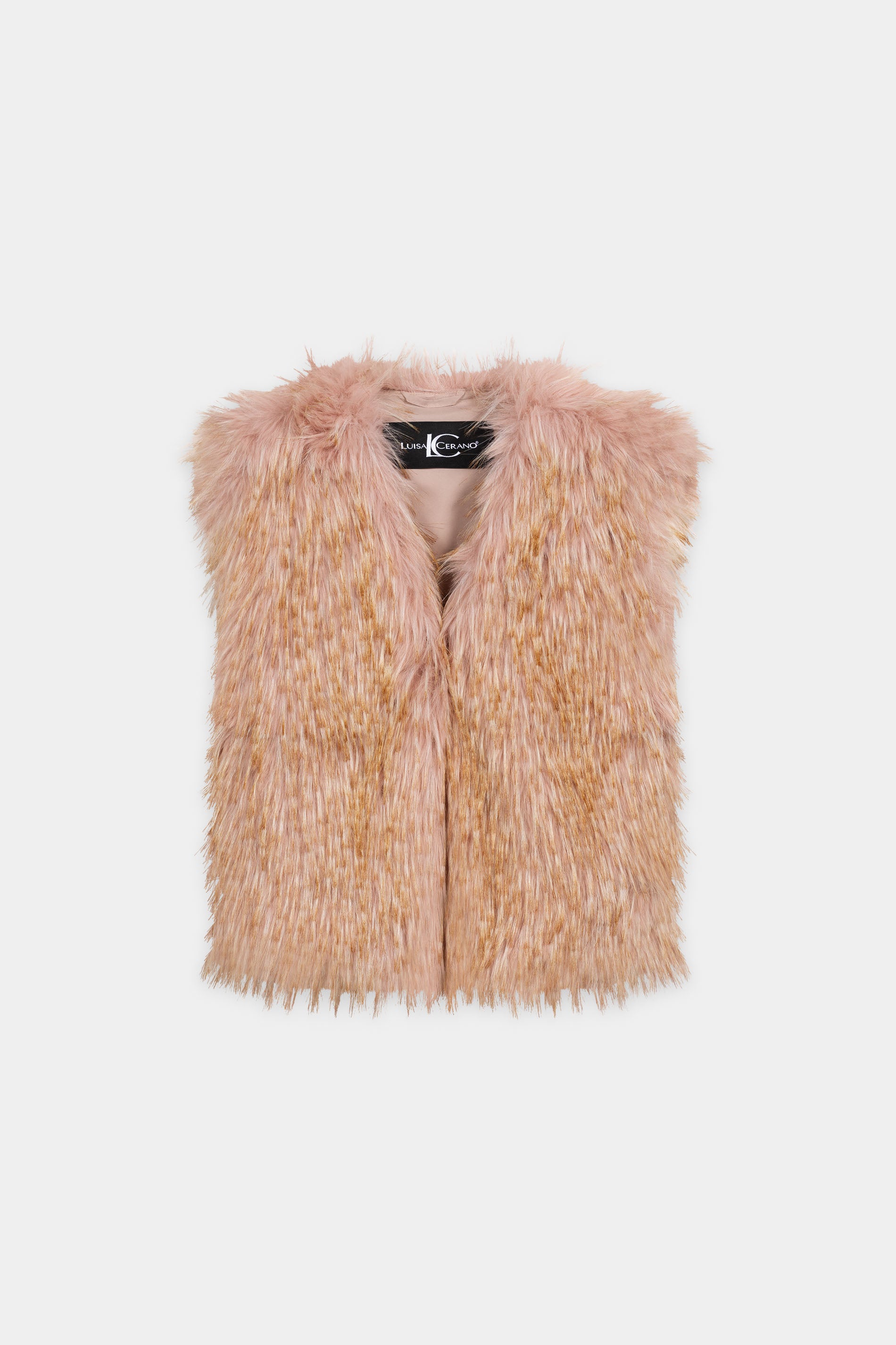 Boho-Weste in Fell-Optik - nude - Standard | Artikel Front