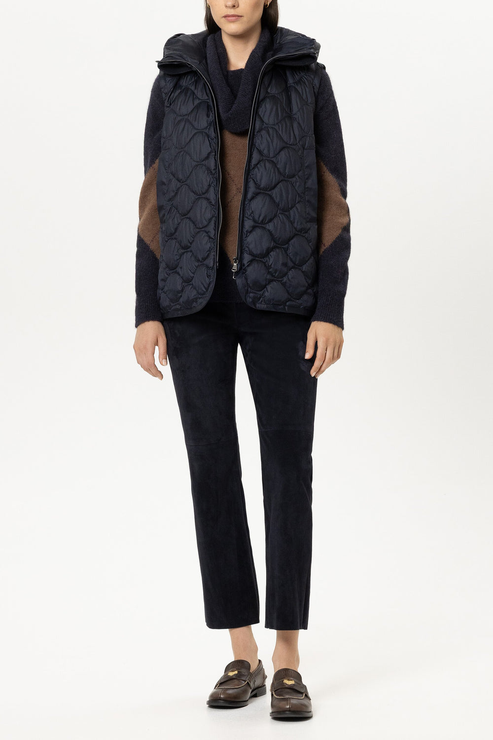 Daunen-Outdoorweste - winter navy - Standard