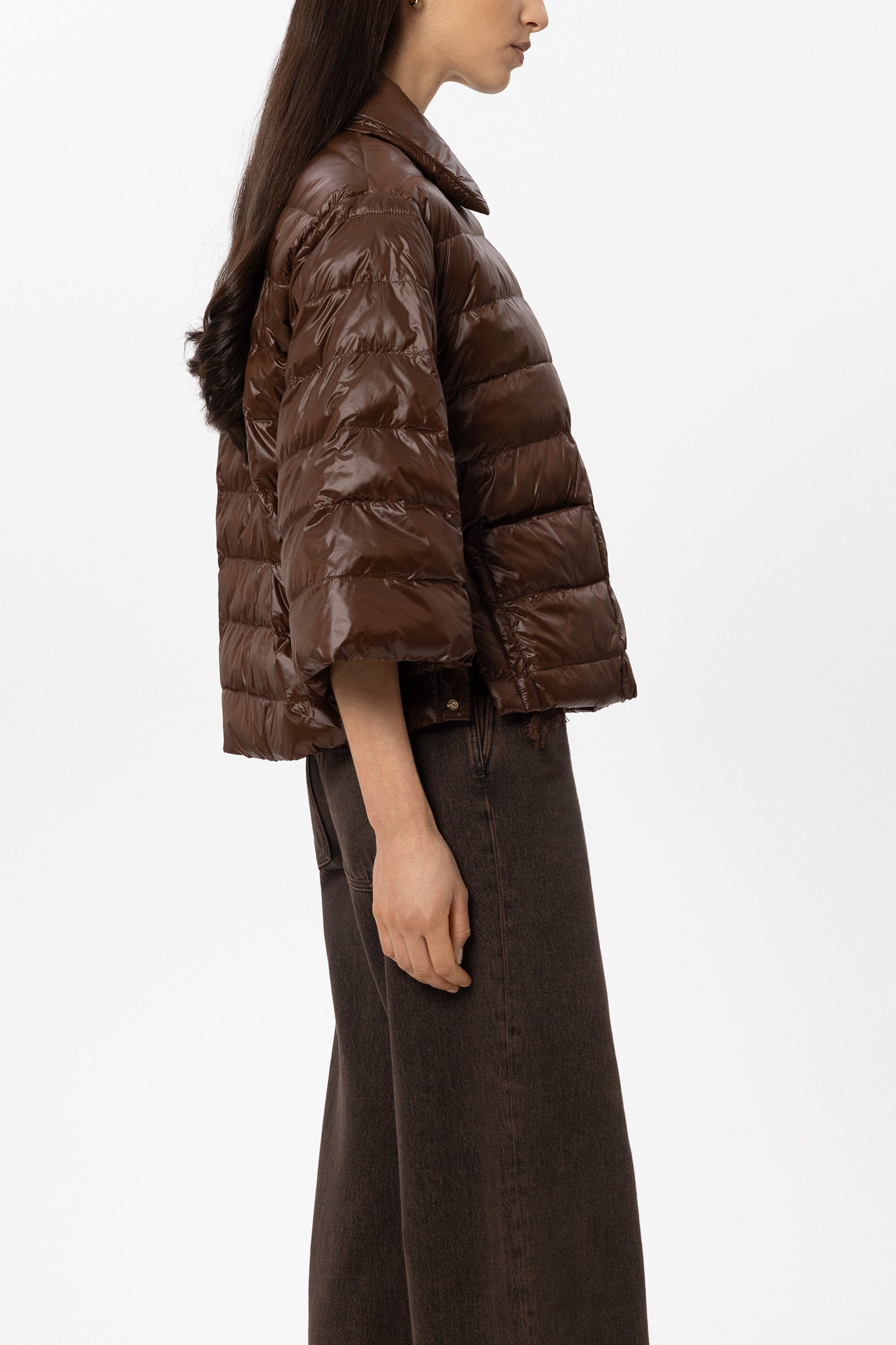 Outdoor-Capejacke - marone - Standard | Model Seite