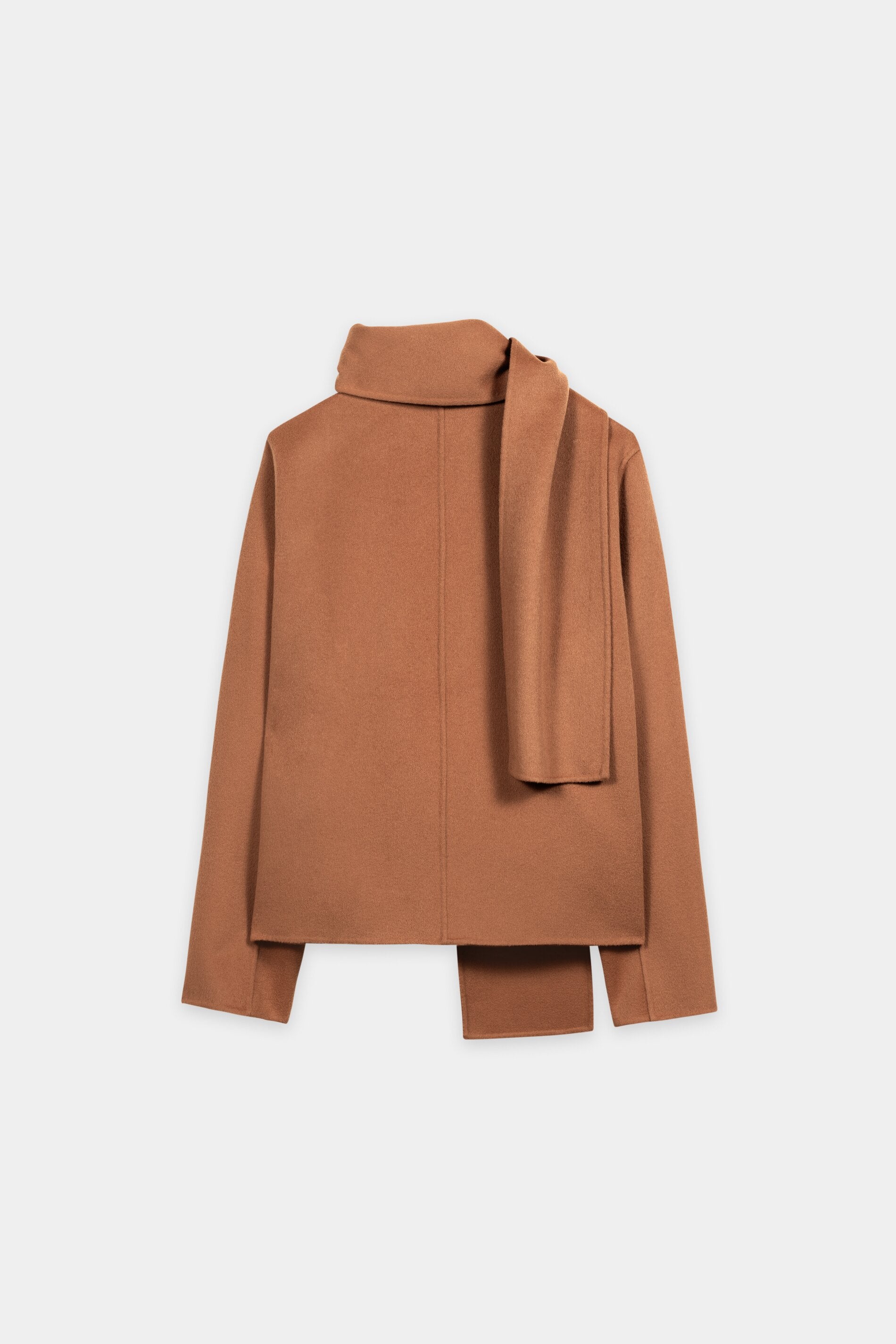 Doubleface-Jacke mit Schal - brick - Standard | Artikel Rück