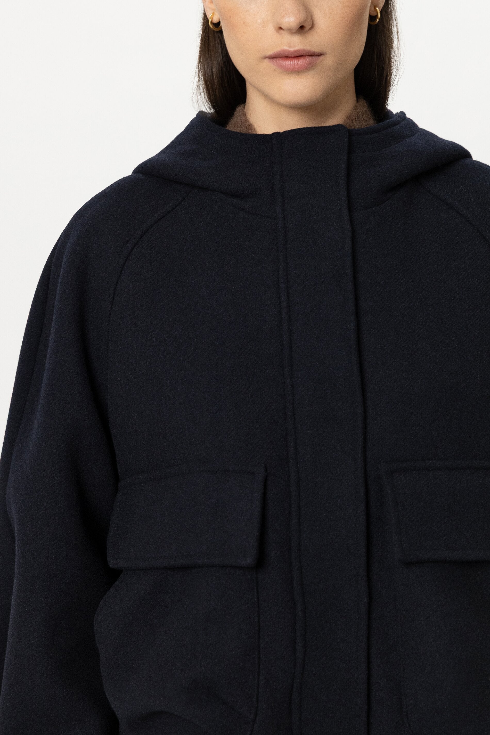 Outdoorjacke aus Woll-Mix - winter navy - Standard | Model Detail