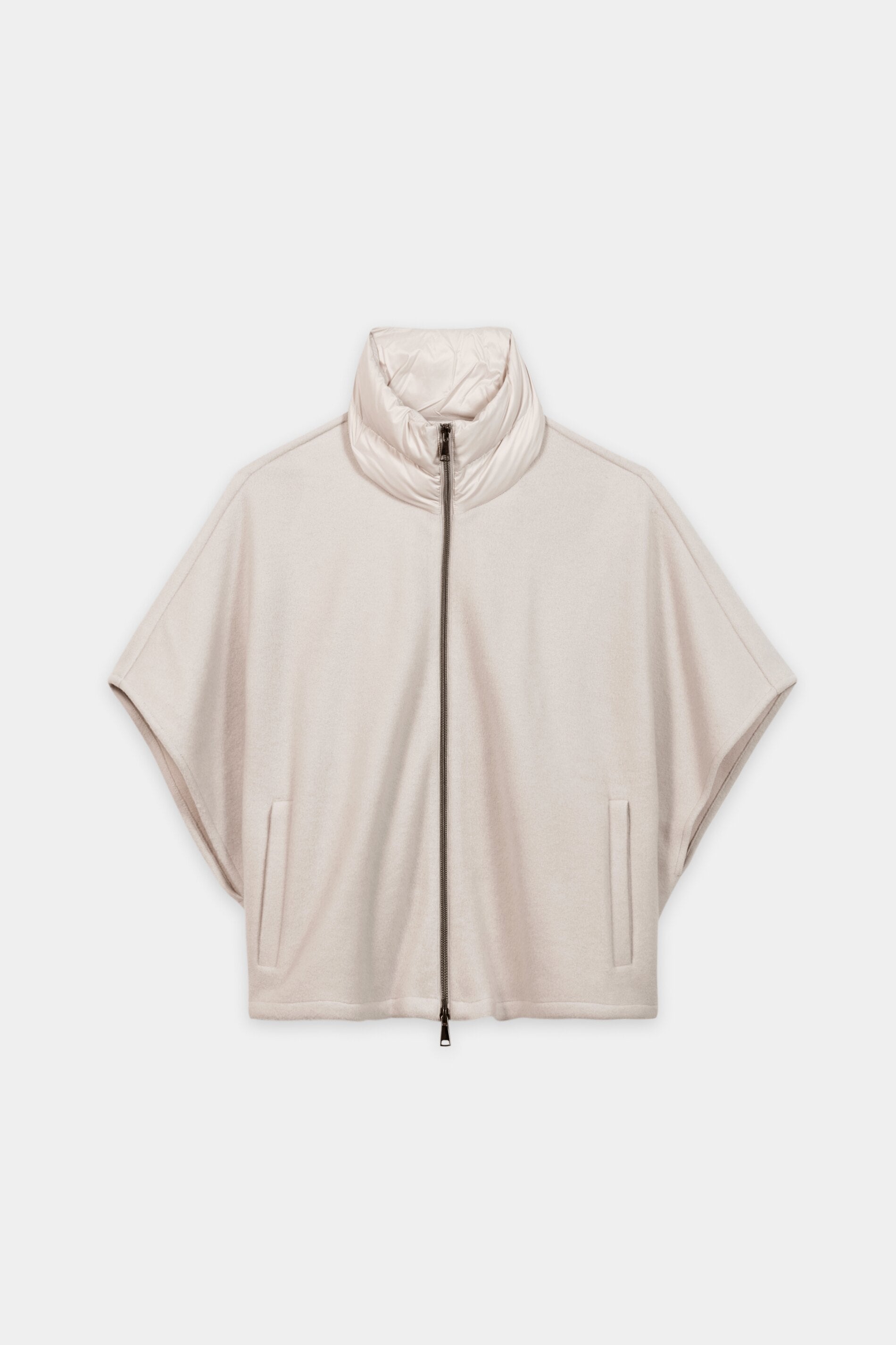 Outdoorcape aus Woll-Mix - pearl - Standard | Artikel Front