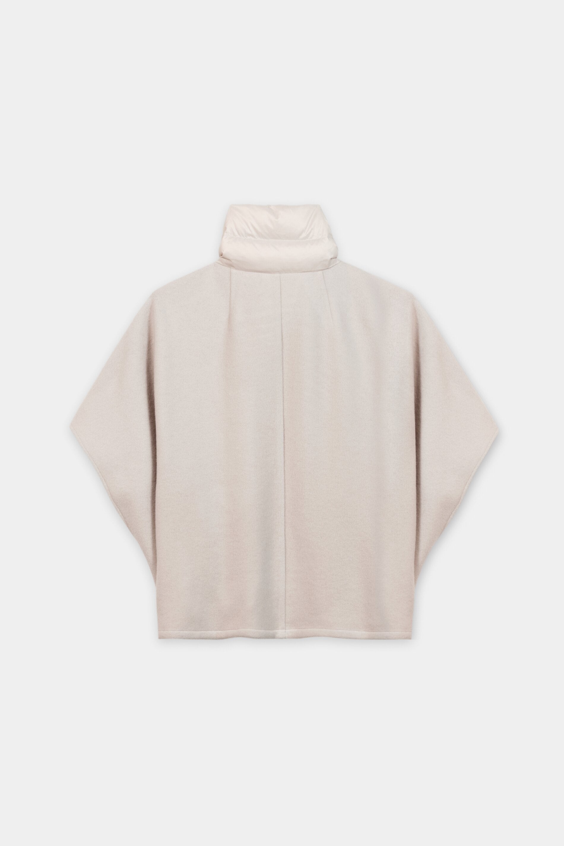 Outdoorcape aus Woll-Mix - pearl - Standard | Artikel Rück