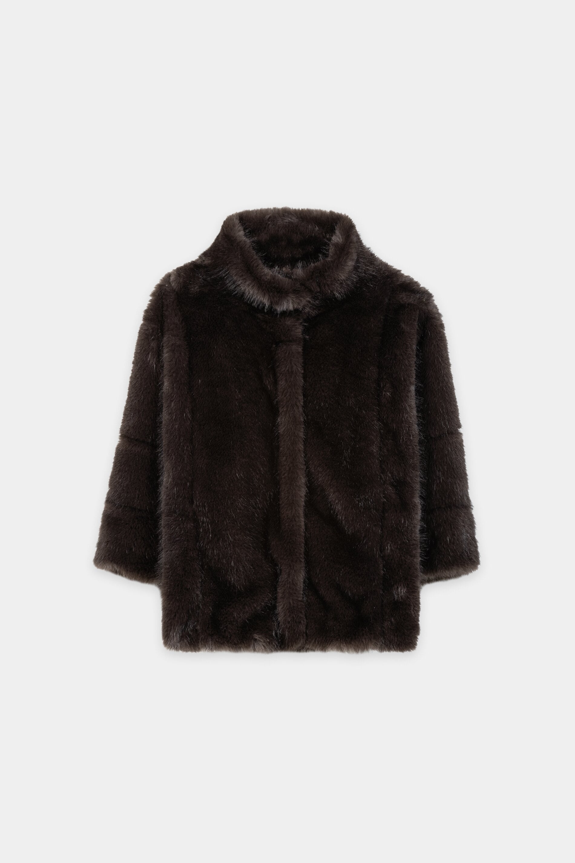 Jacke in Fell-Optik - truffle - Standard | Artikel Front