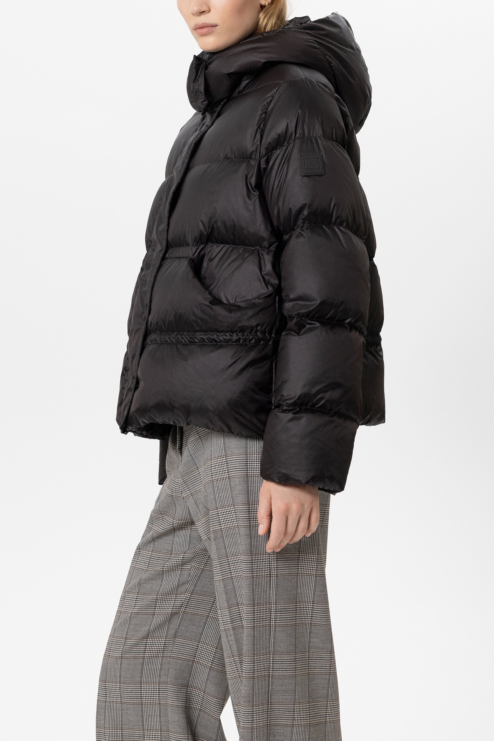 Daunen-Outdoorjacke - truffle - Standard | Model Seite