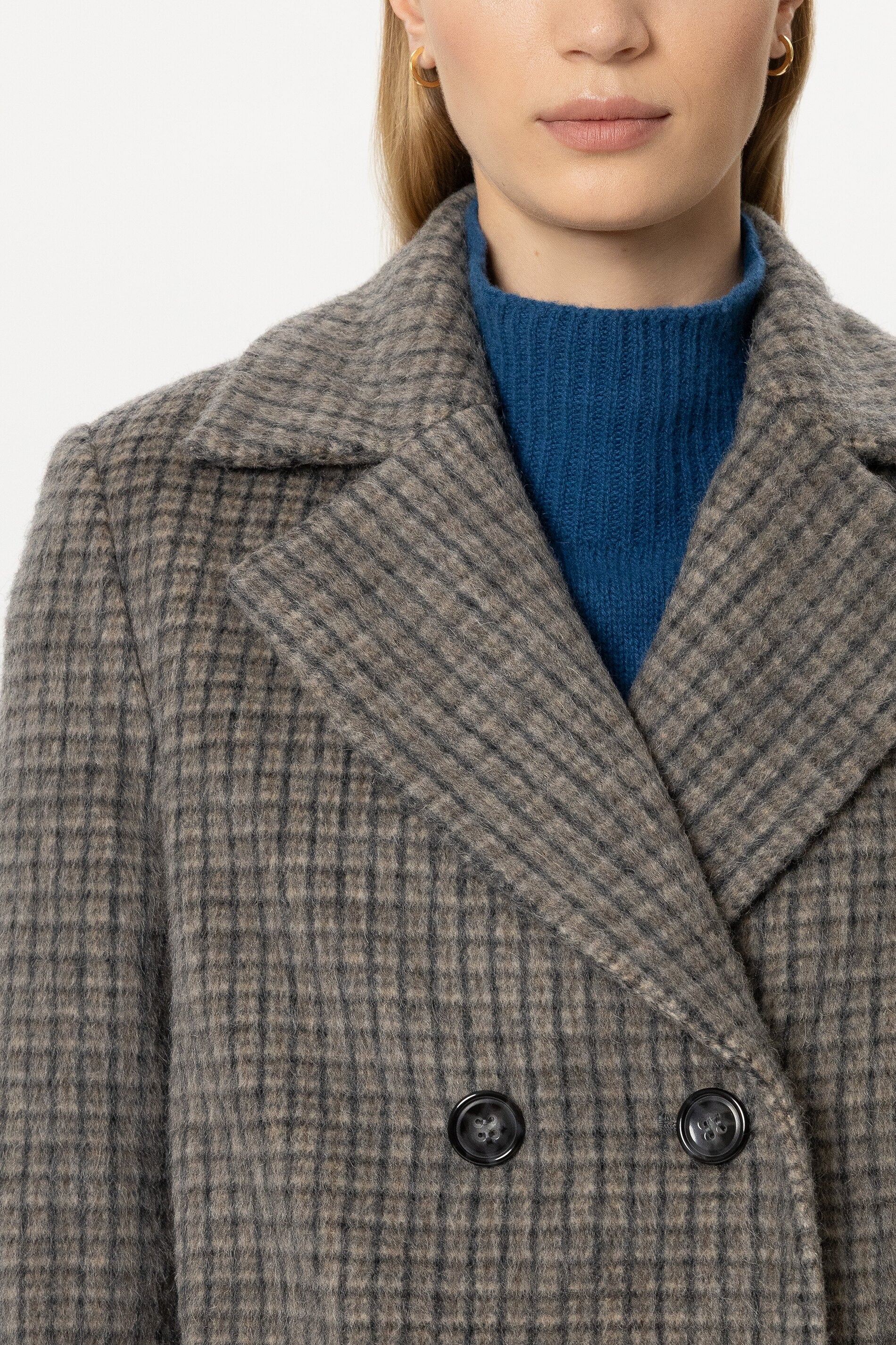 Cabanjacke aus Woll-Mix - heather grey - Standard | Model Detail