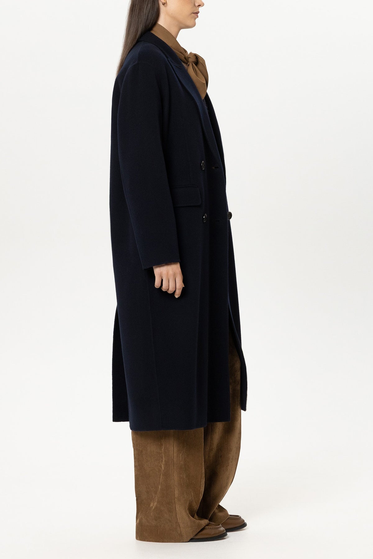 Doubleface-Blazermantel - winter navy - Standard | Model Seite