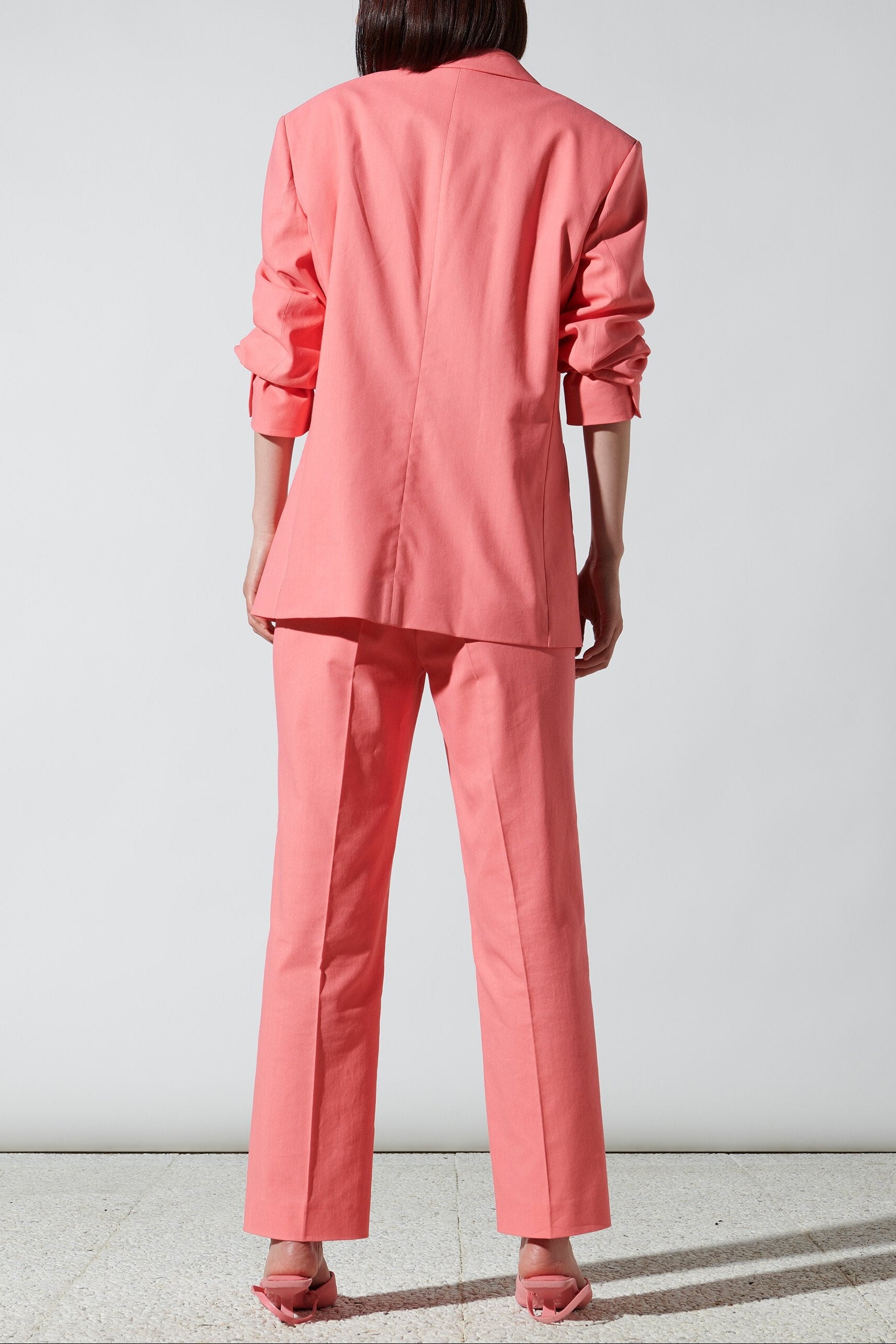 Gabardine-Blazer - tulip rose - Standard | Model Rück