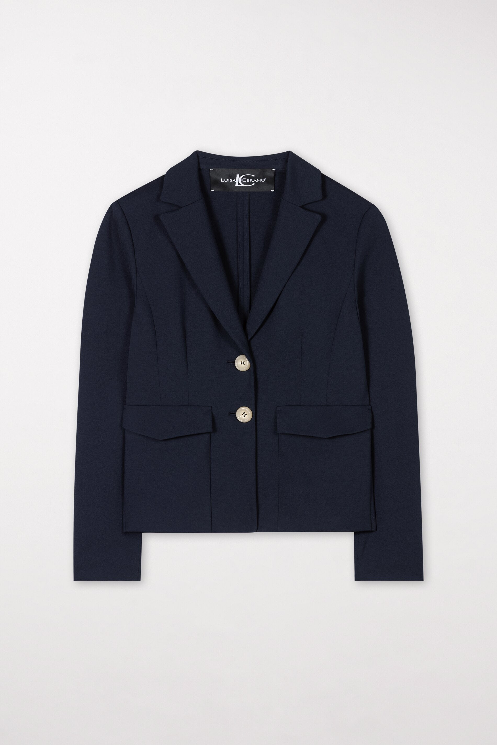Blazer made from Punto-Milano dark navy Standard