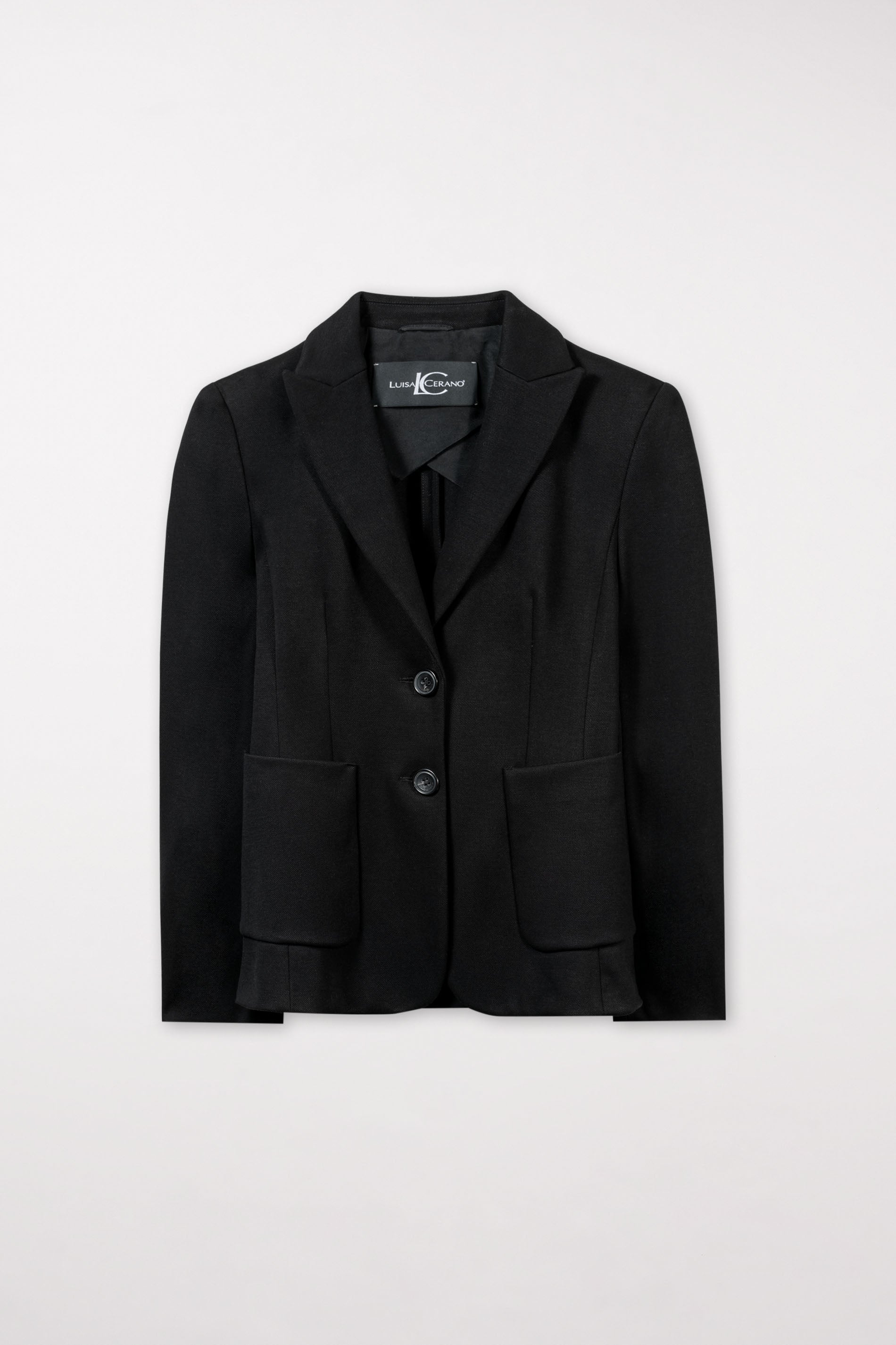 Blazer aus Jersey-Gabardine - deep black - Standard | Artikel Front