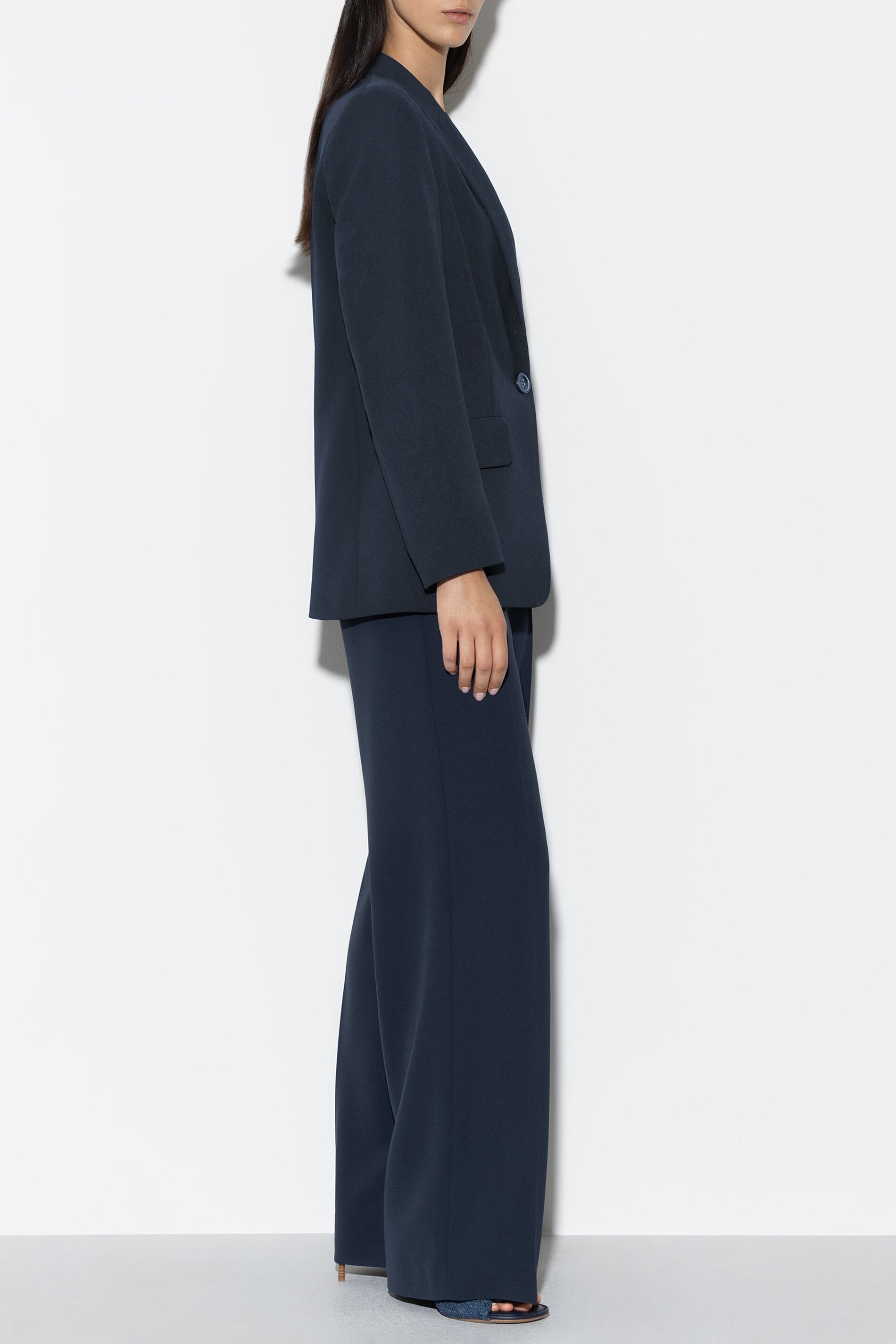 Einknopf-Blazer - dark navy - Standard | Model Seite