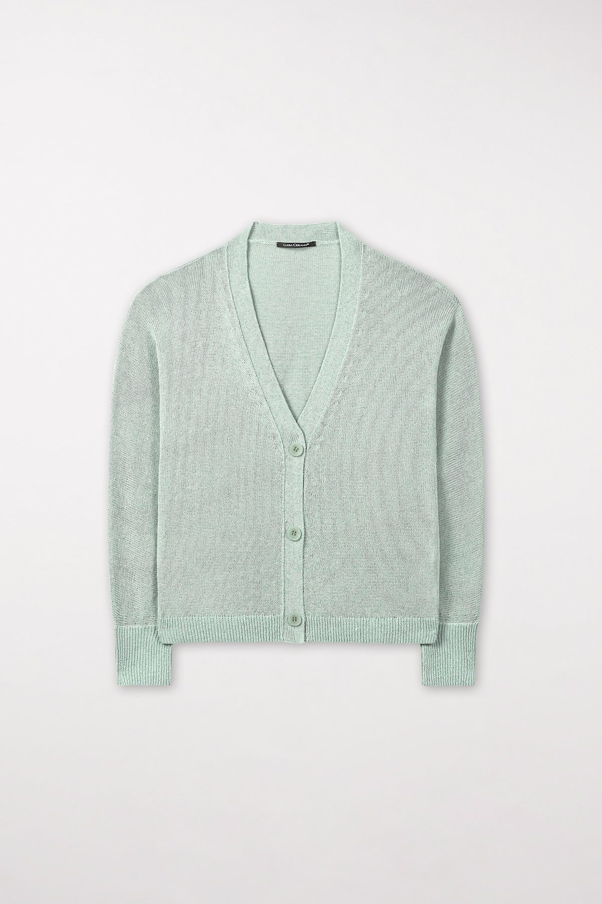 Cardigan in Parallelo-Optik - mint - Standard | Artikel Front
