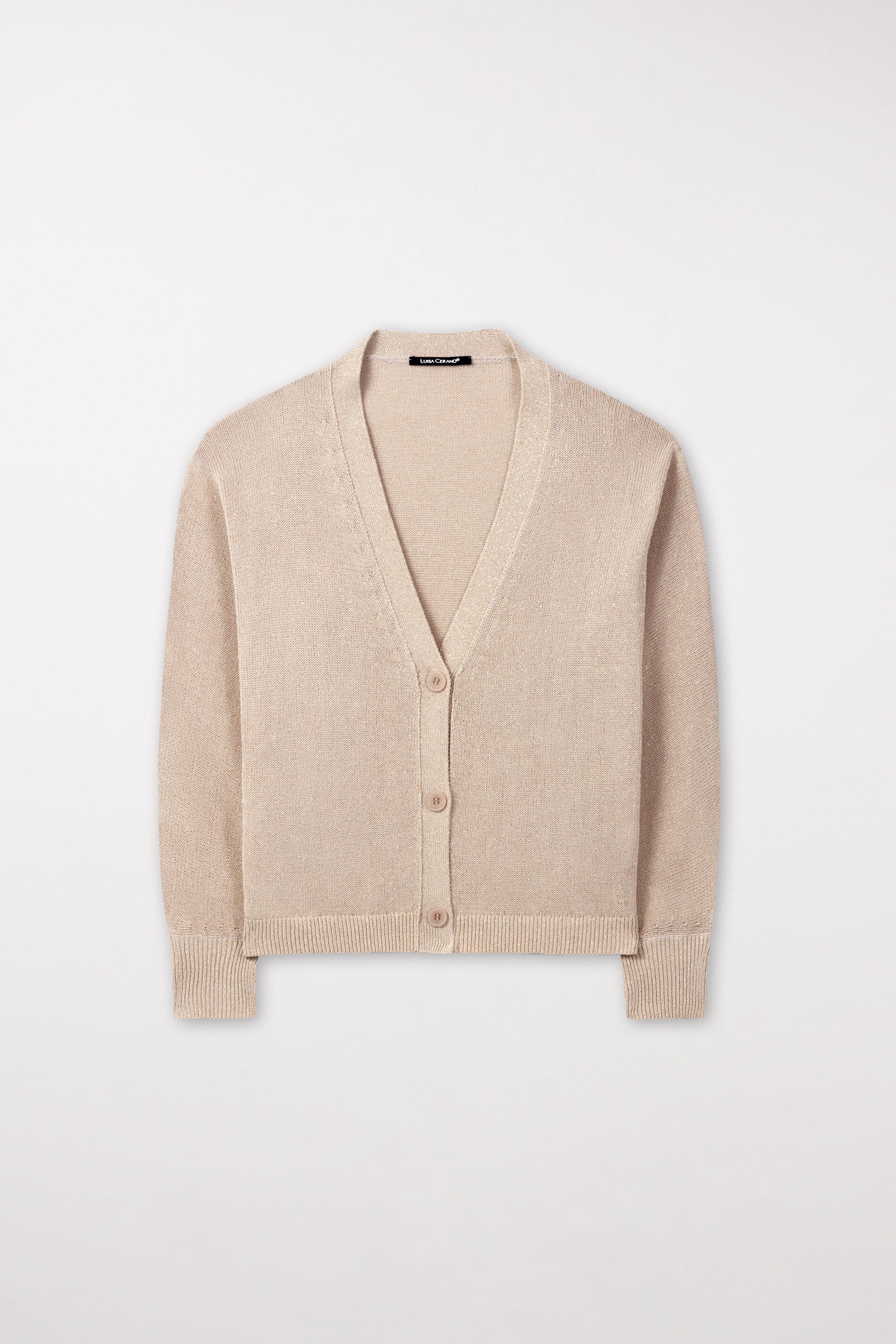 Cardigan in Parallelo-Optik - cashew - Standard | Artikel Front