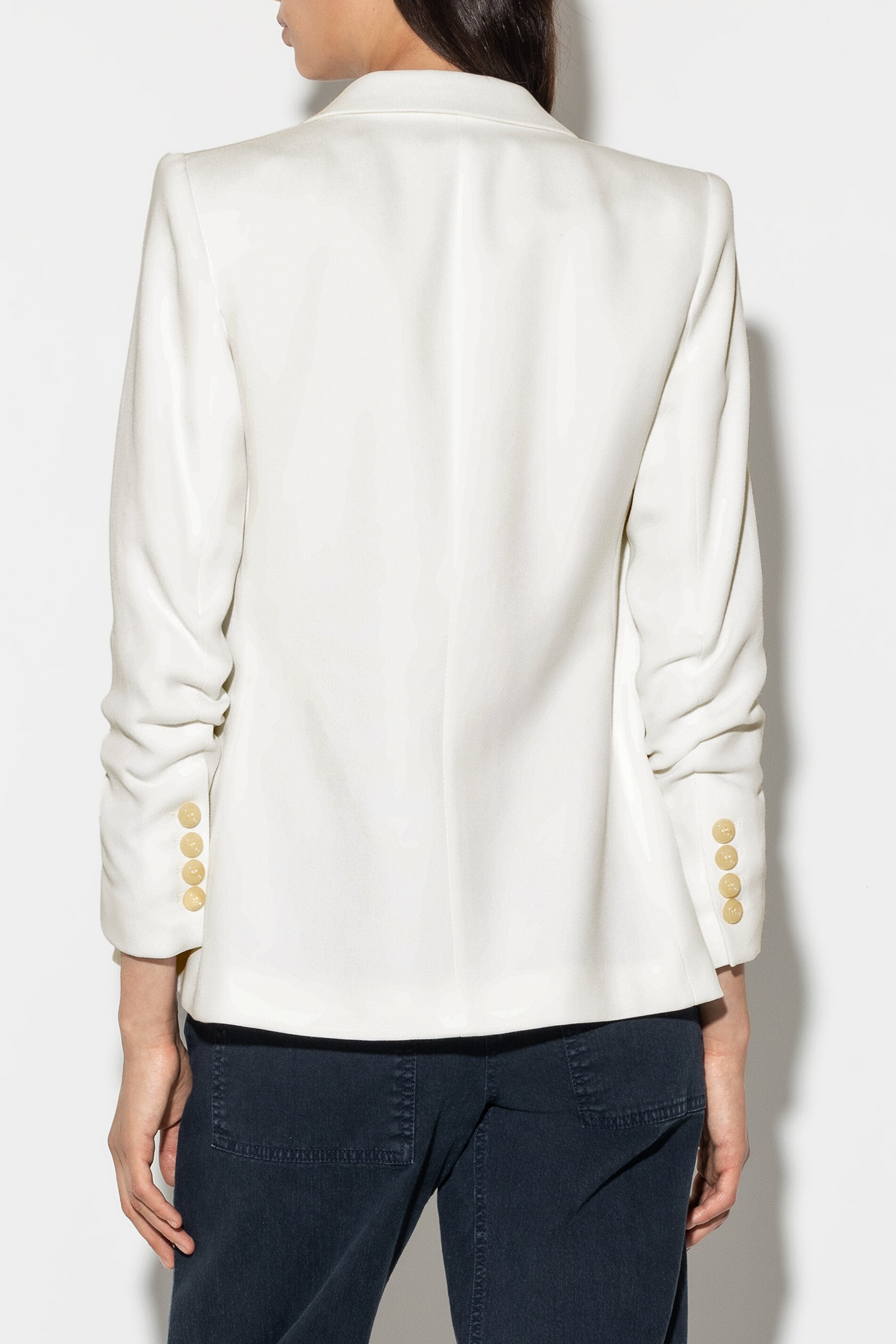 Gabardine-Blazer - milk - Standard | Model Rück