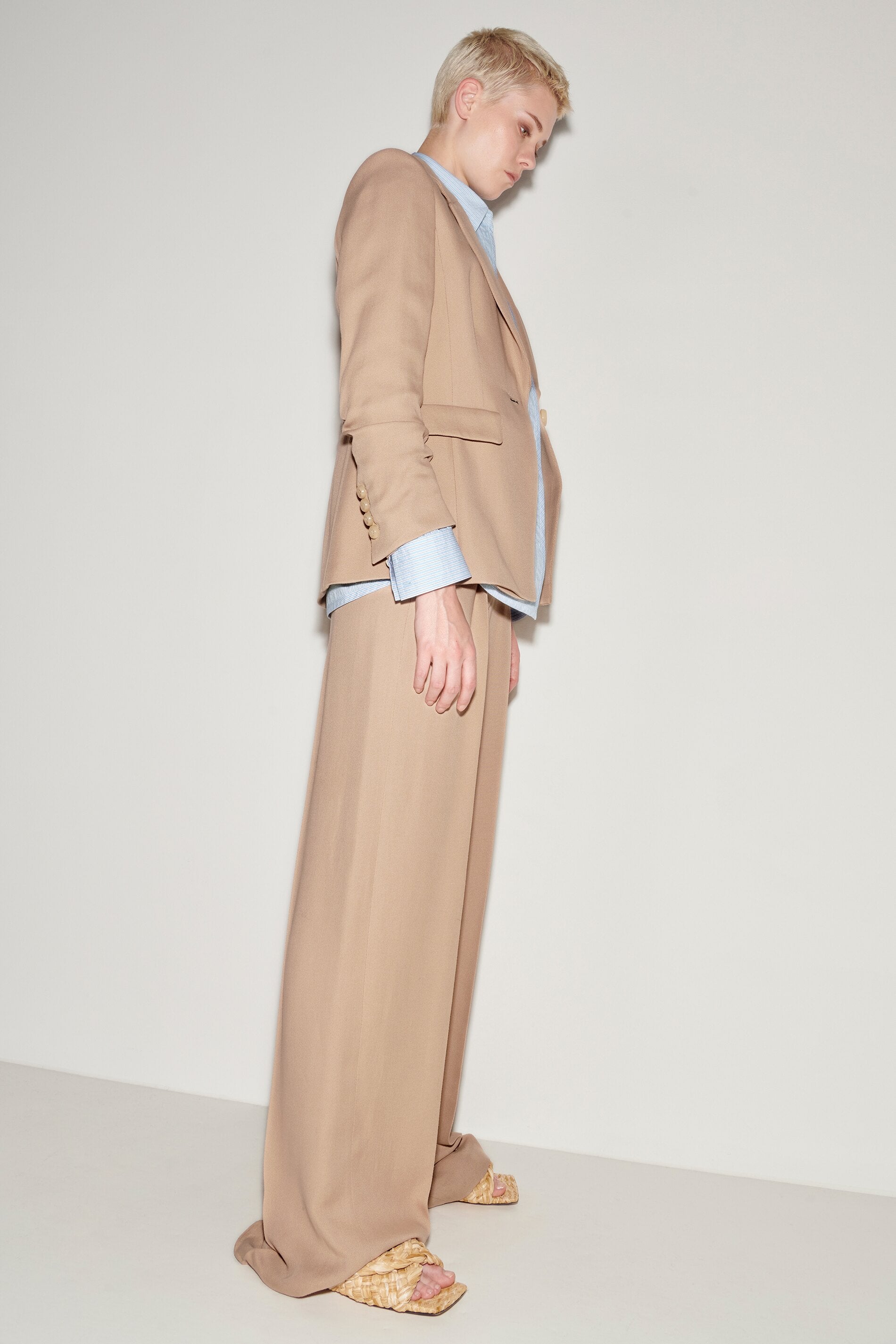 Gabardine-Blazer - cashew - Standard | Model Seite