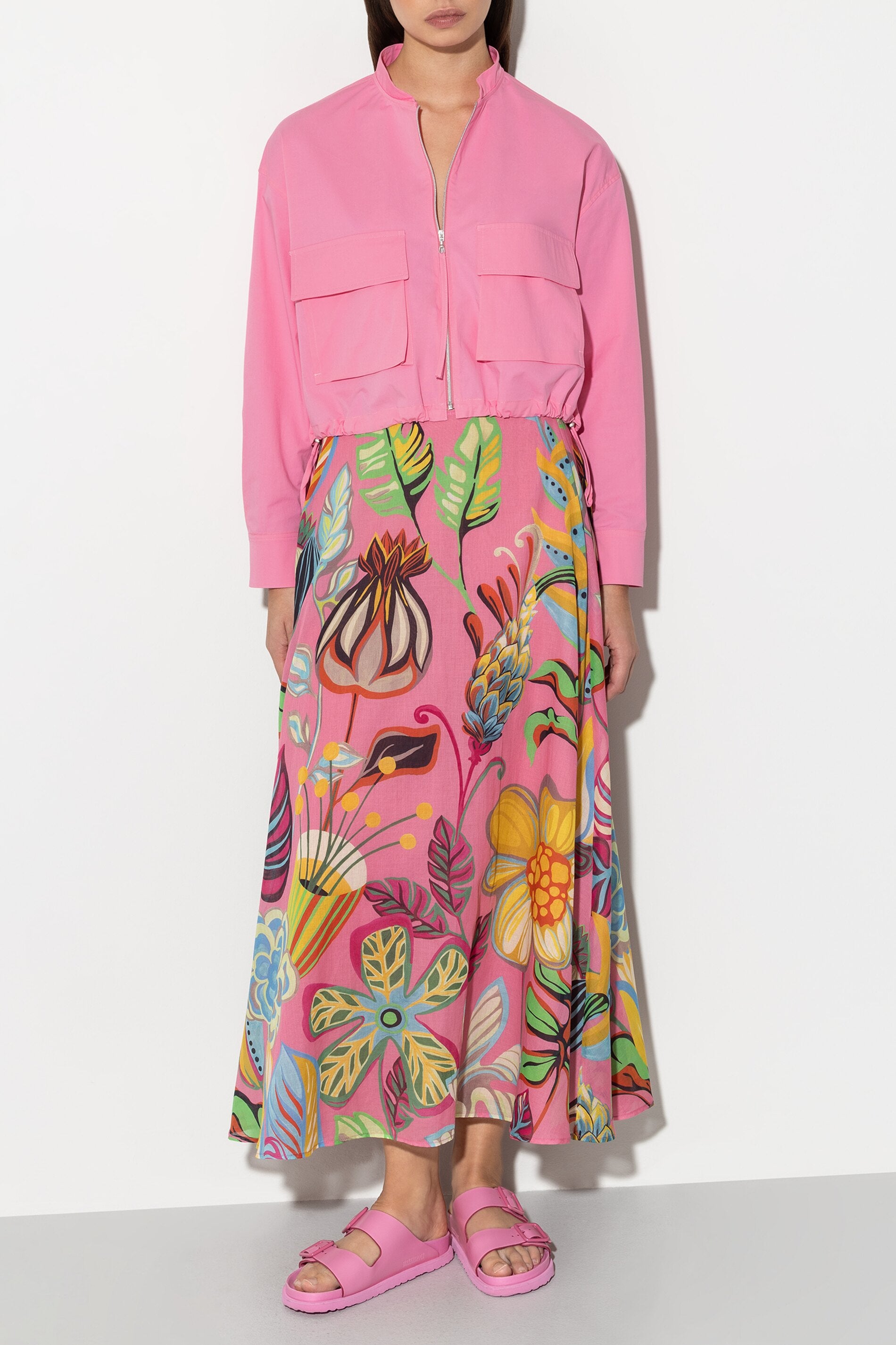 Blouson im Cargostil - candy pink - Standard | Model Front