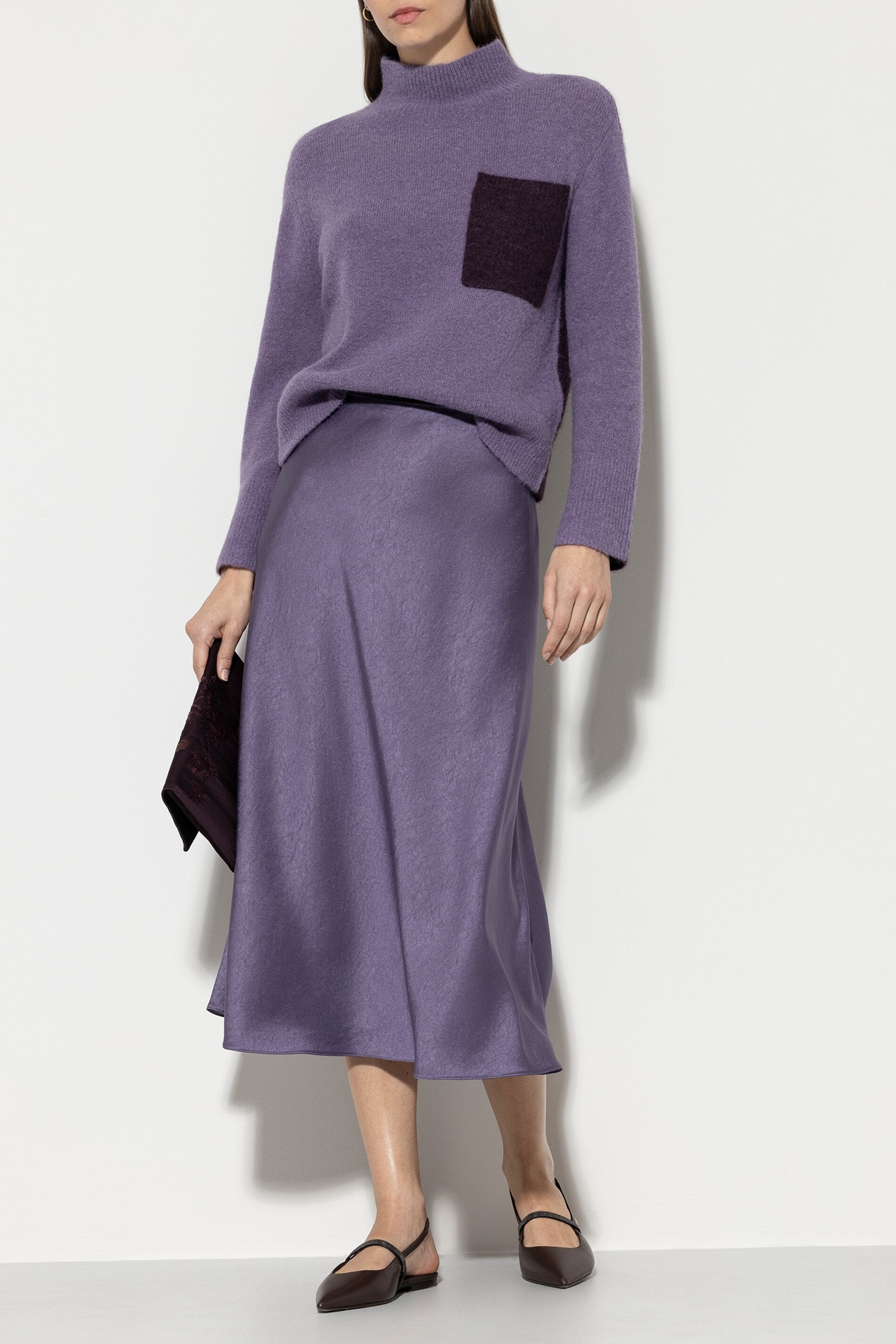 Satin-Sliprock - mauve - Standard | Model Front