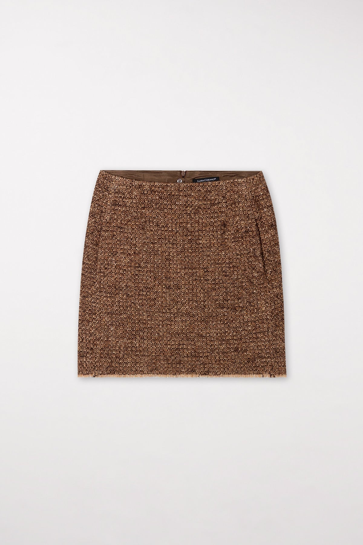 Minirock mit Metallic-Effekt - hazelnut - Standard | Artikel Front