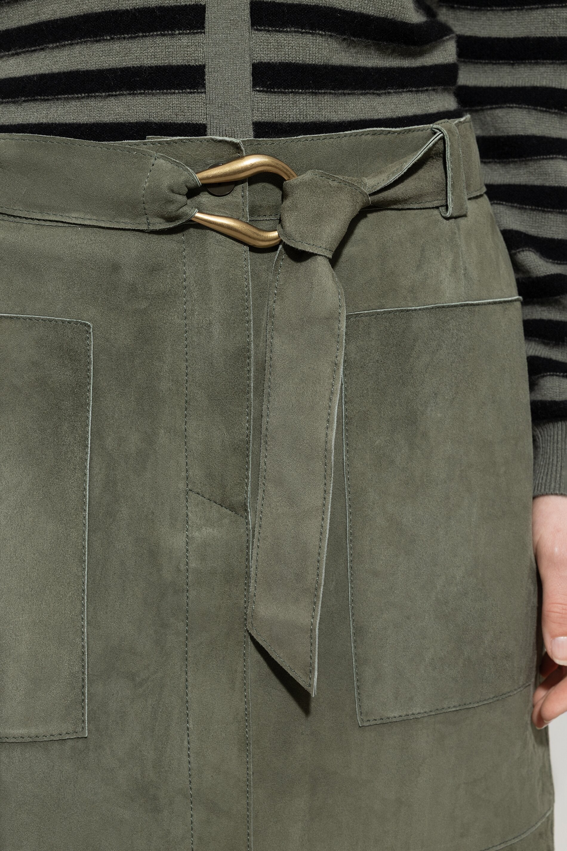 Veloursleder-Cargorock - cool khaki - Standard | Model Detail