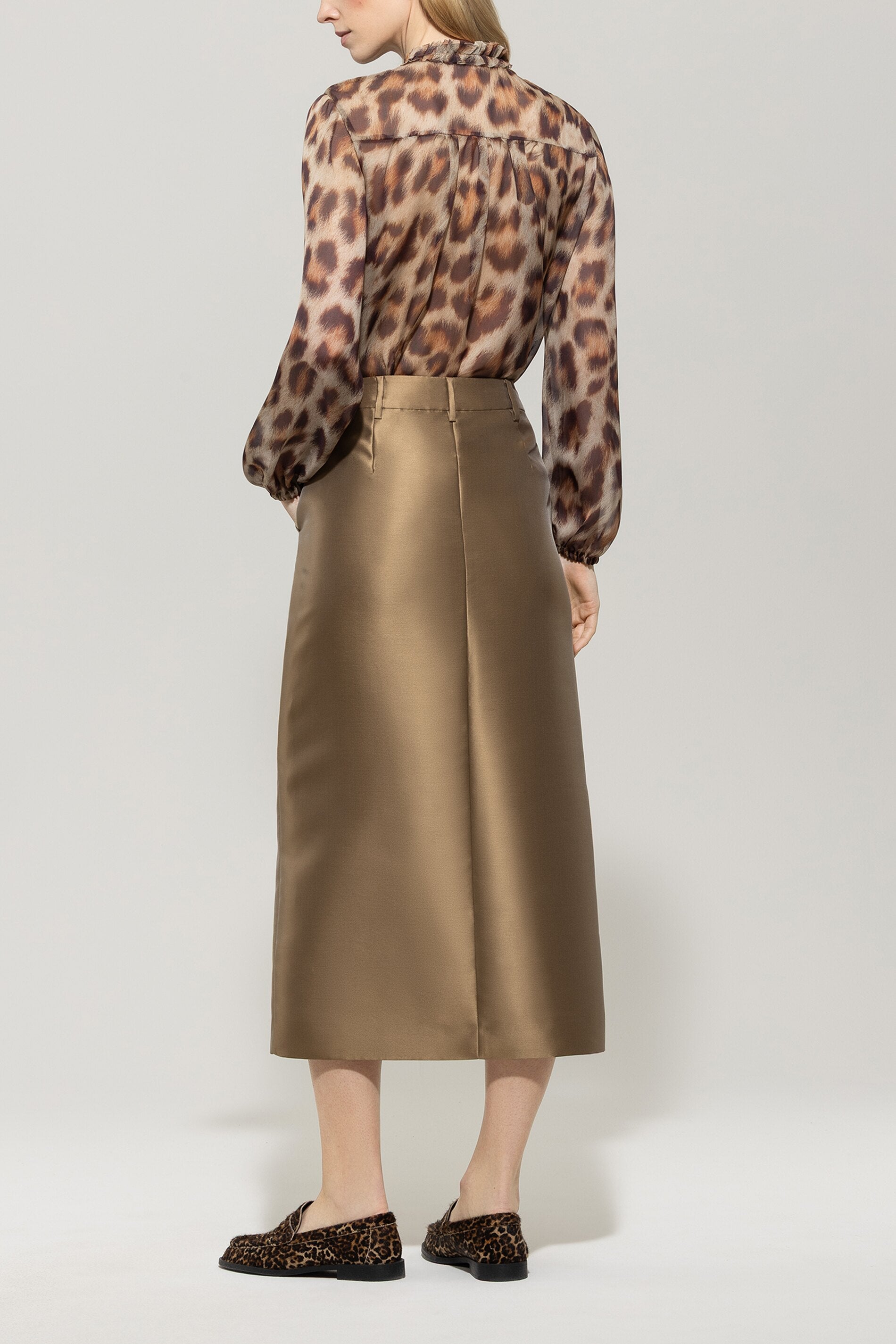 Taft-Rock - hanf - Standard | Model Rück