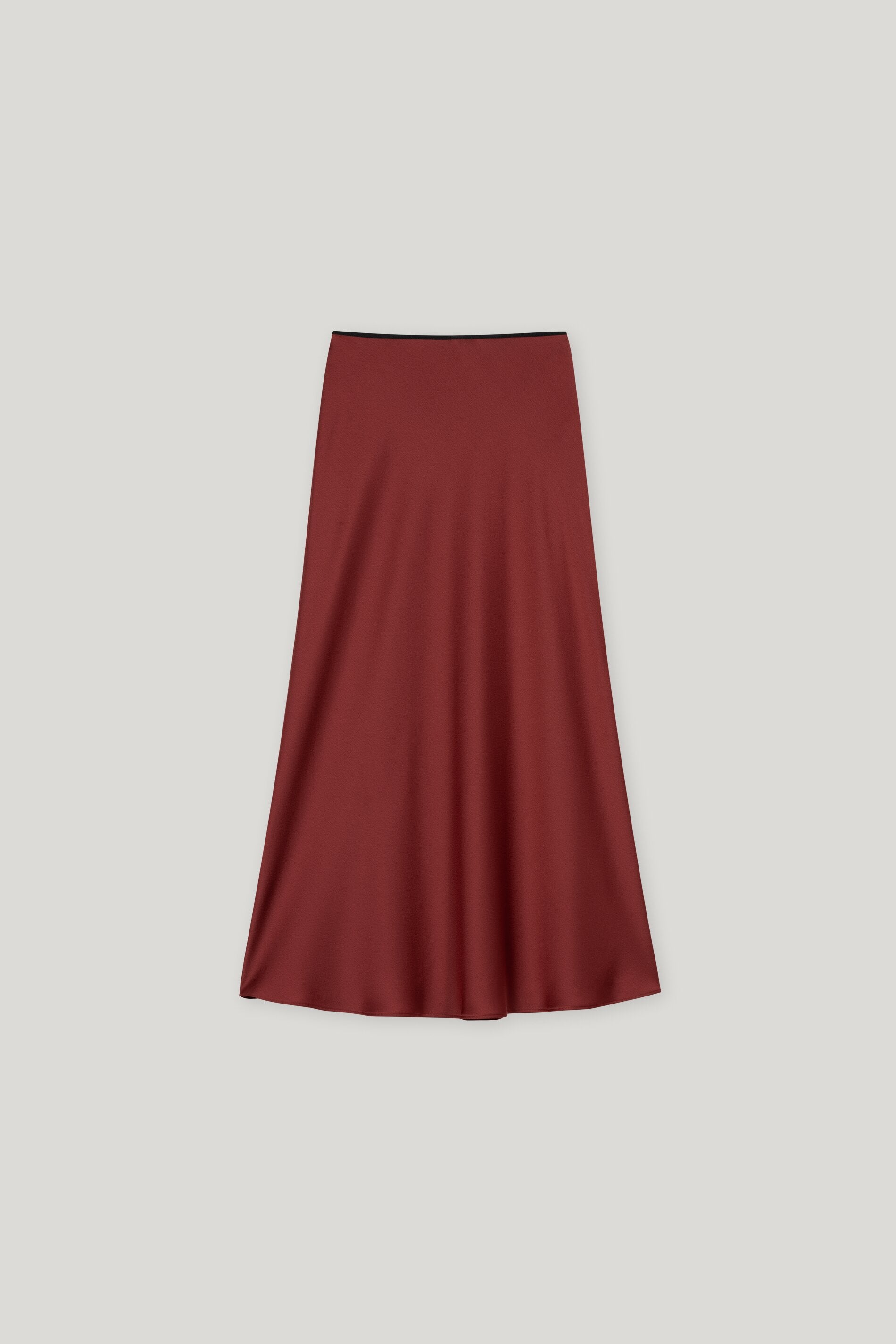 Maxi-Satinrock - berry red - Standard | Artikel Rück