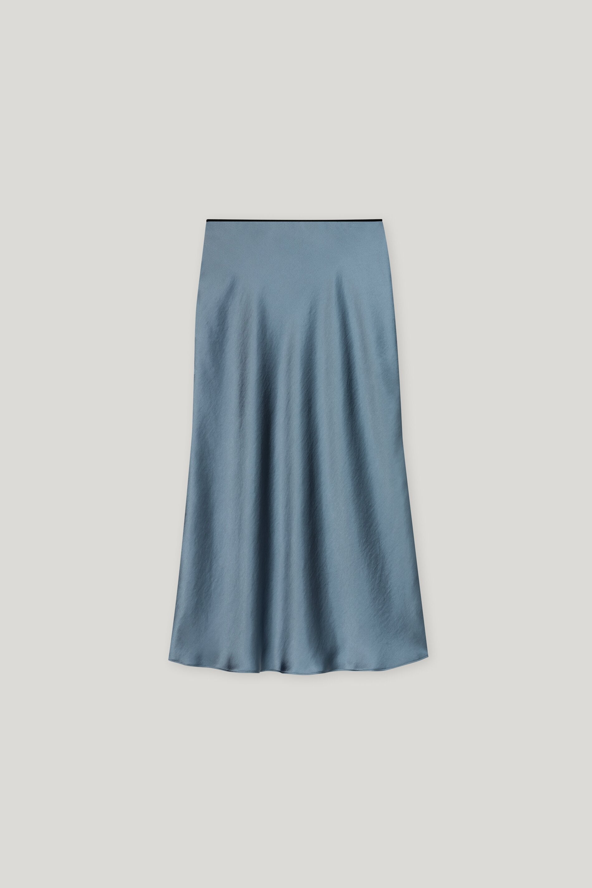 Maxi-Rock in Seiden-Optik - greyish blue - Standard | Artikel Rück