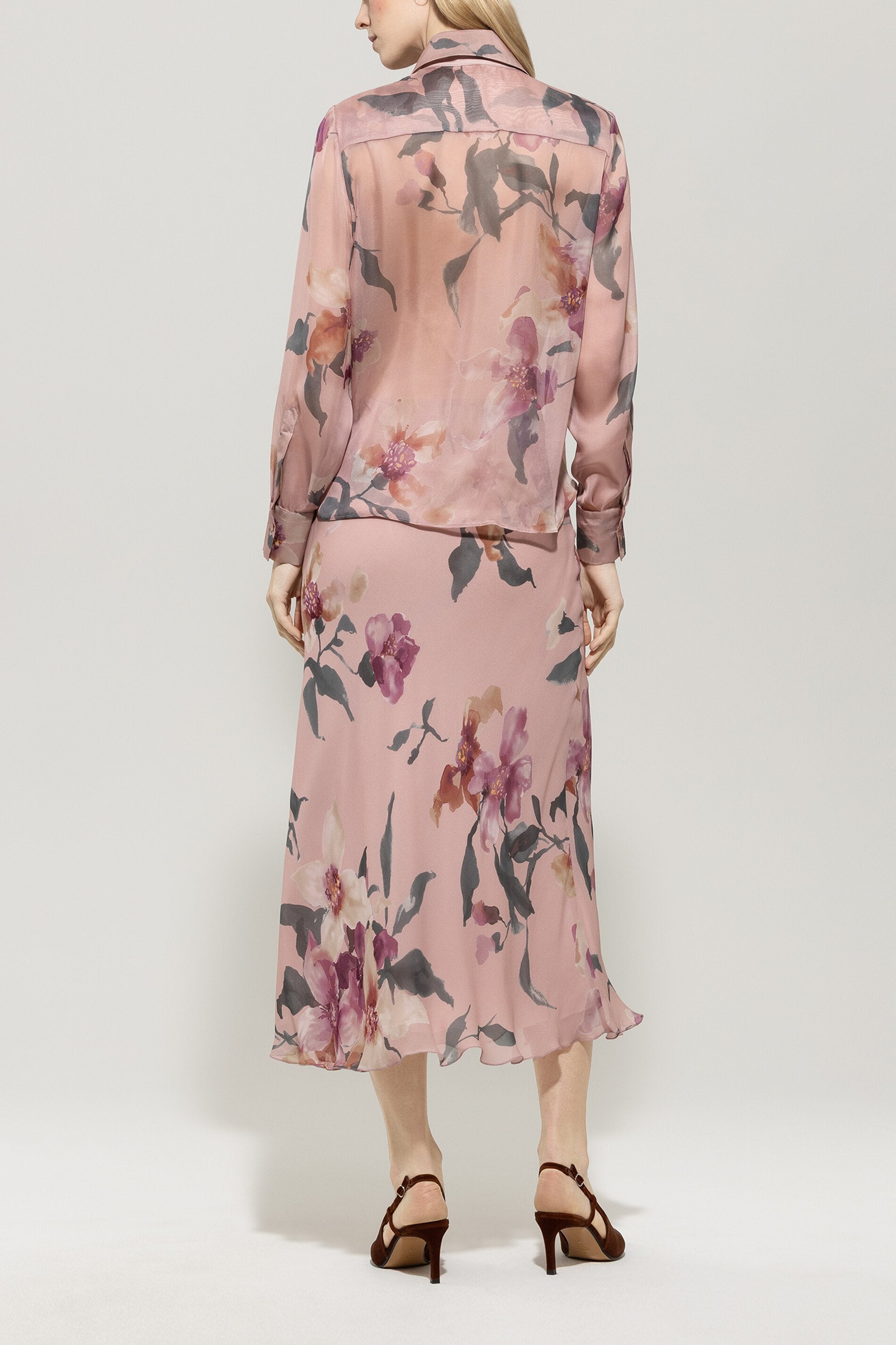 Rock mit Flower-Print - multi - Standard | Model Rück