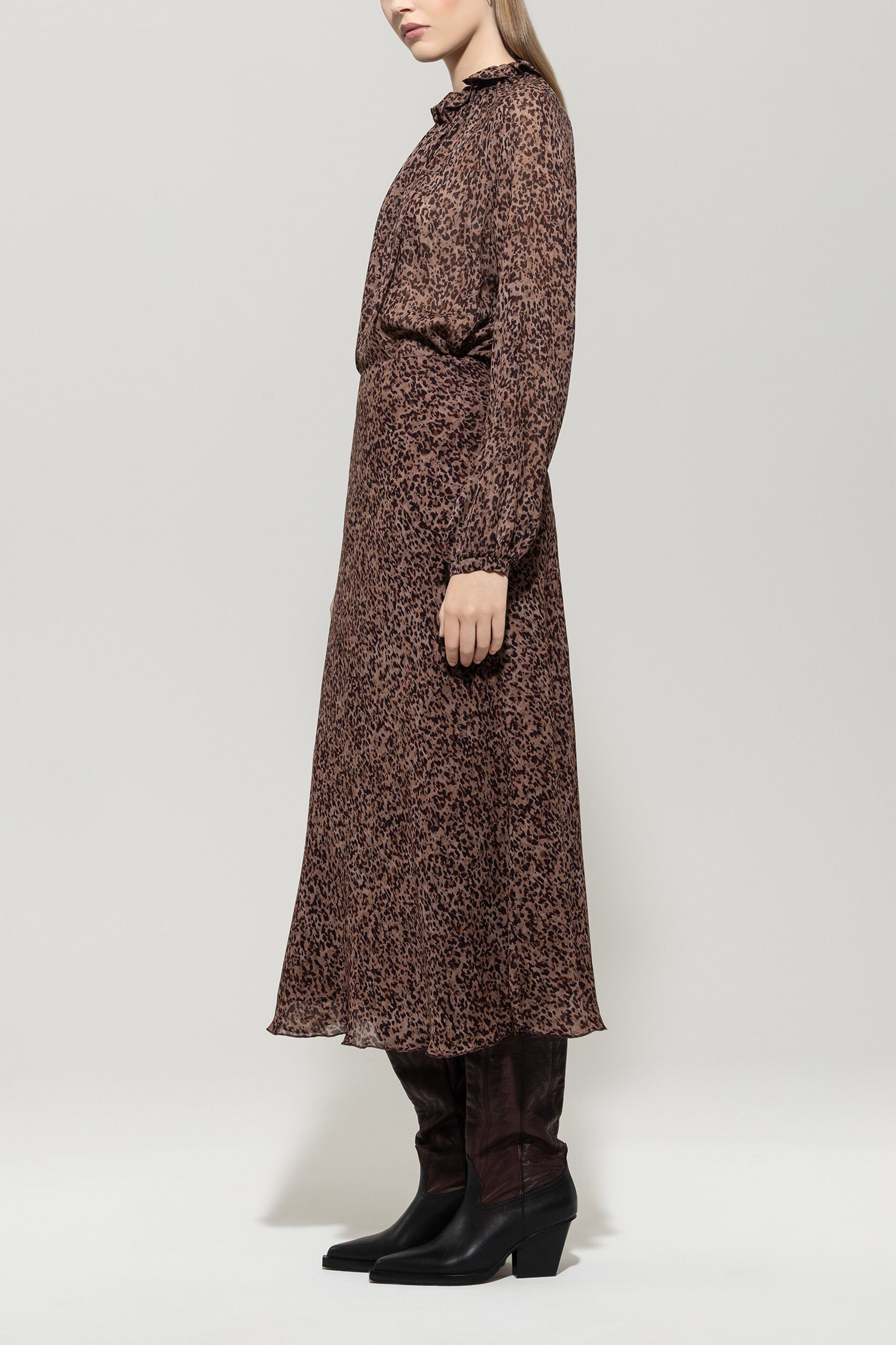 Midirock mit Baby-Animal-Print - multi - Standard | Model Seite