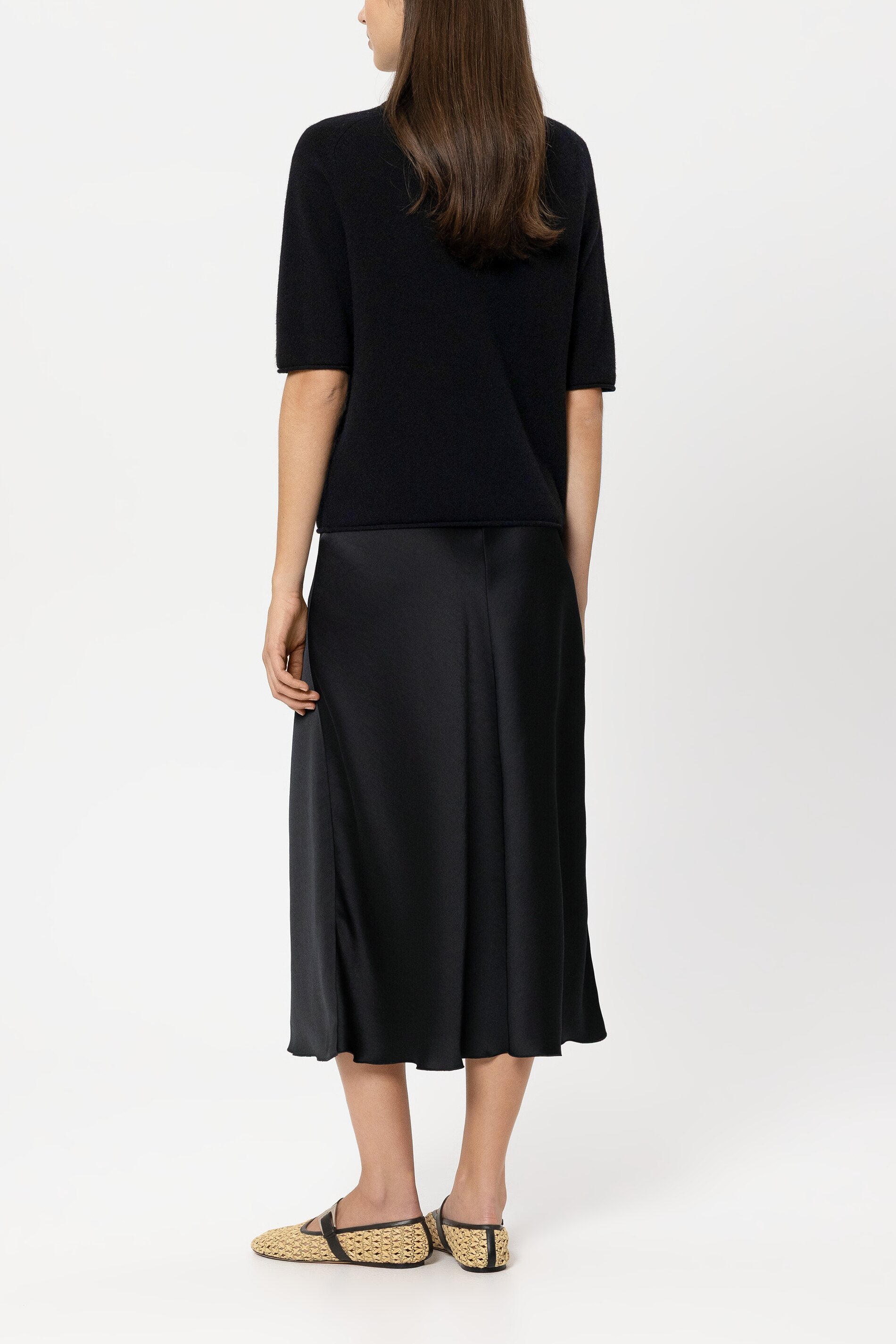 Satin-Rock - pure black - Standard | Model Rück