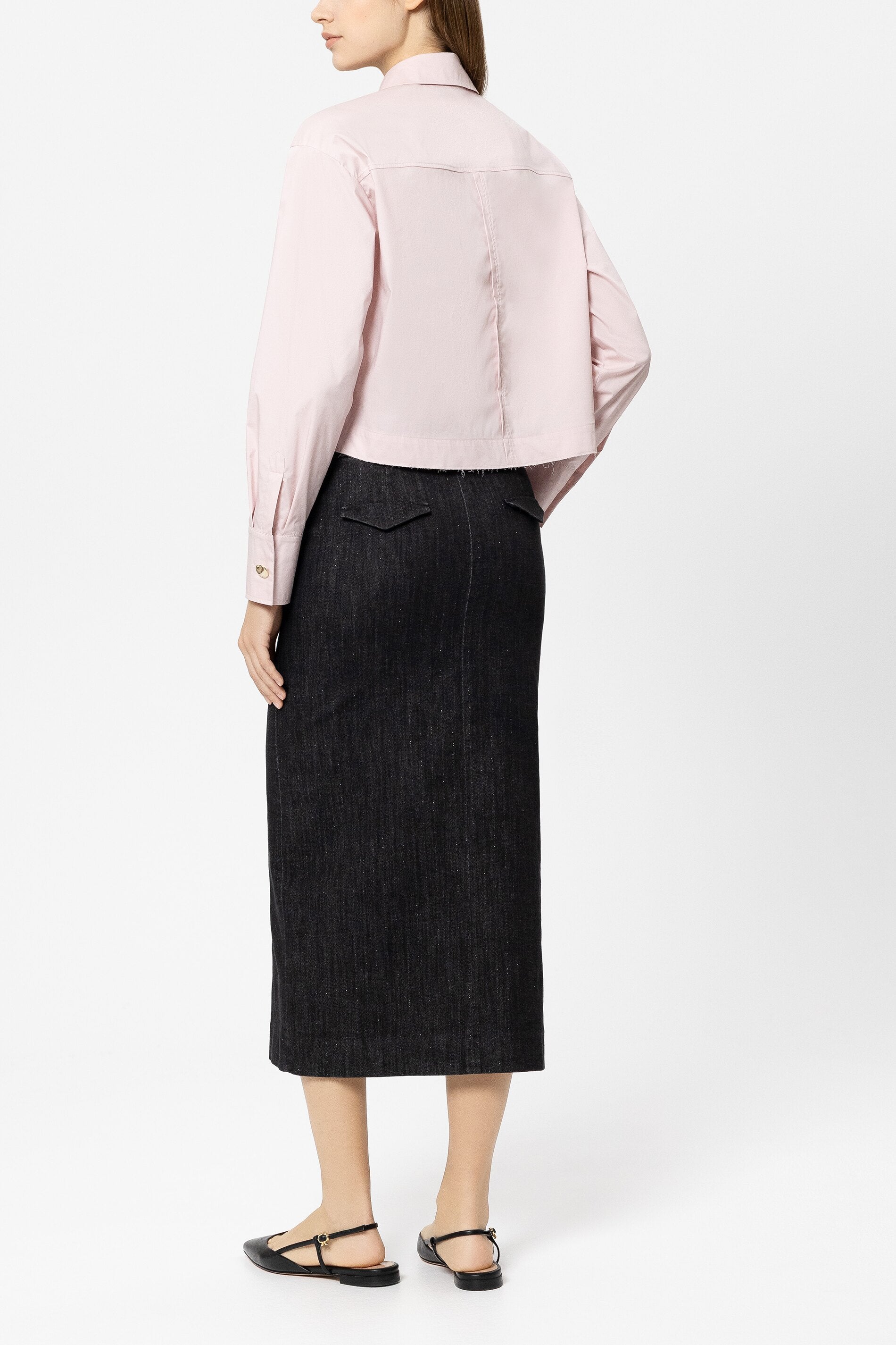 Pinstripe-Denim-Rock - black - Standard | Model Rück