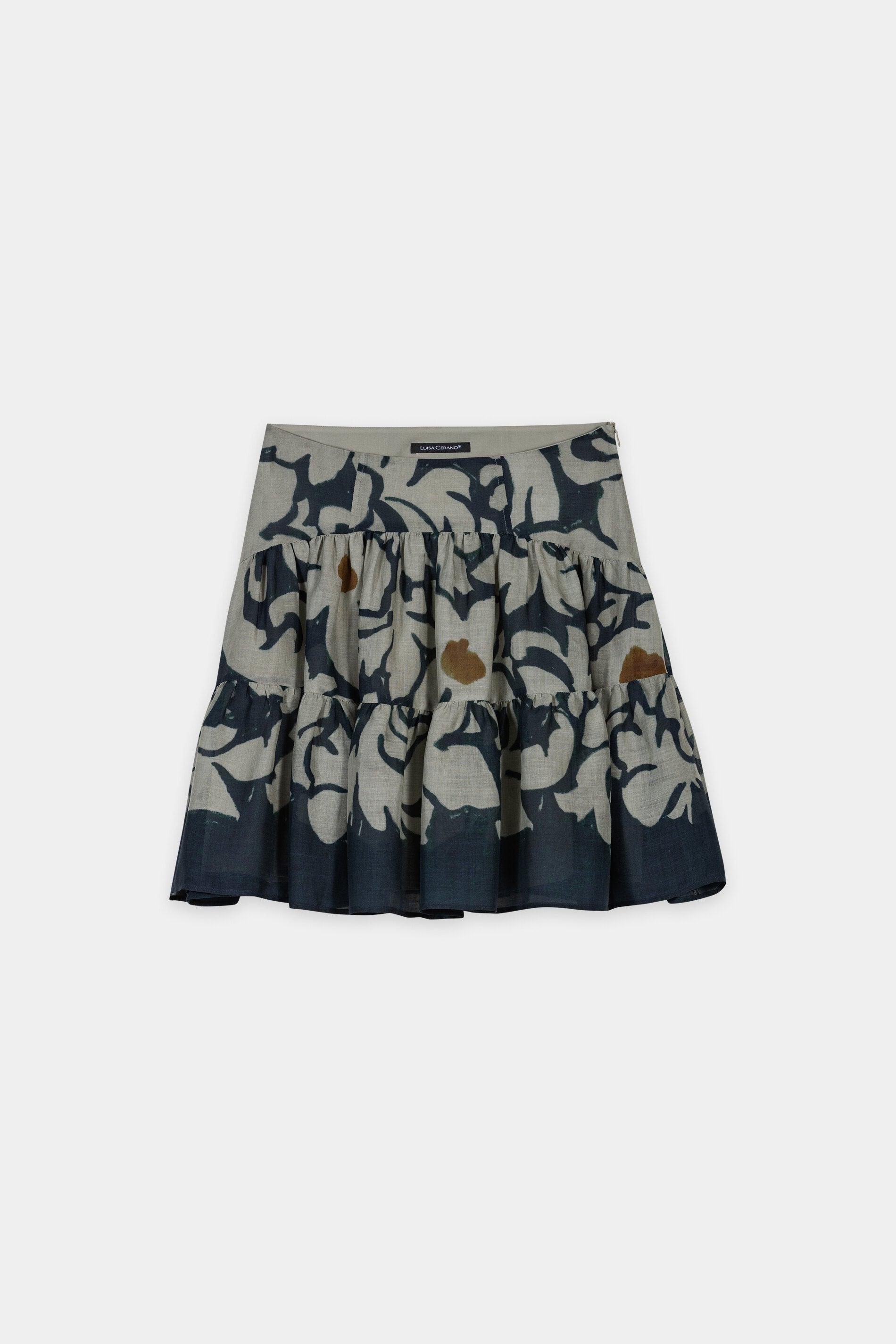 Mini-Rock mit Flower-Print - tinted blue / multi - Standard | Artikel Front