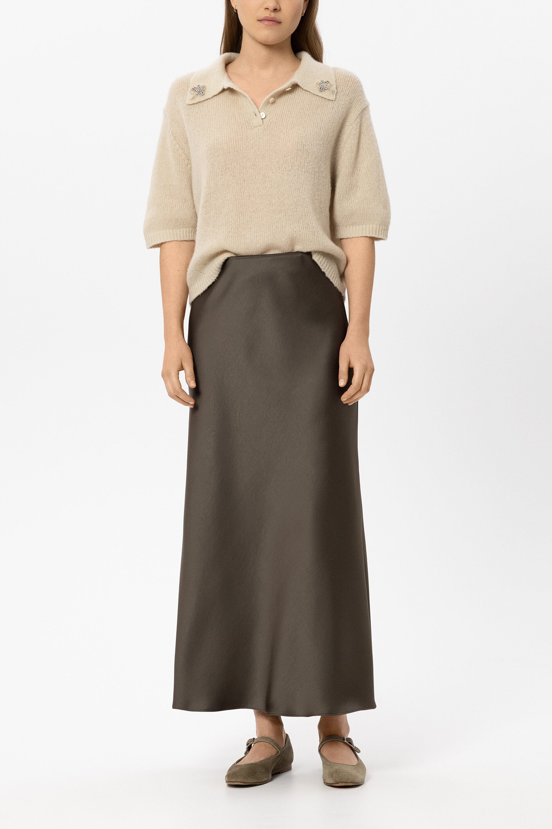 Satin-Rock - muskat - Standard | Model Front