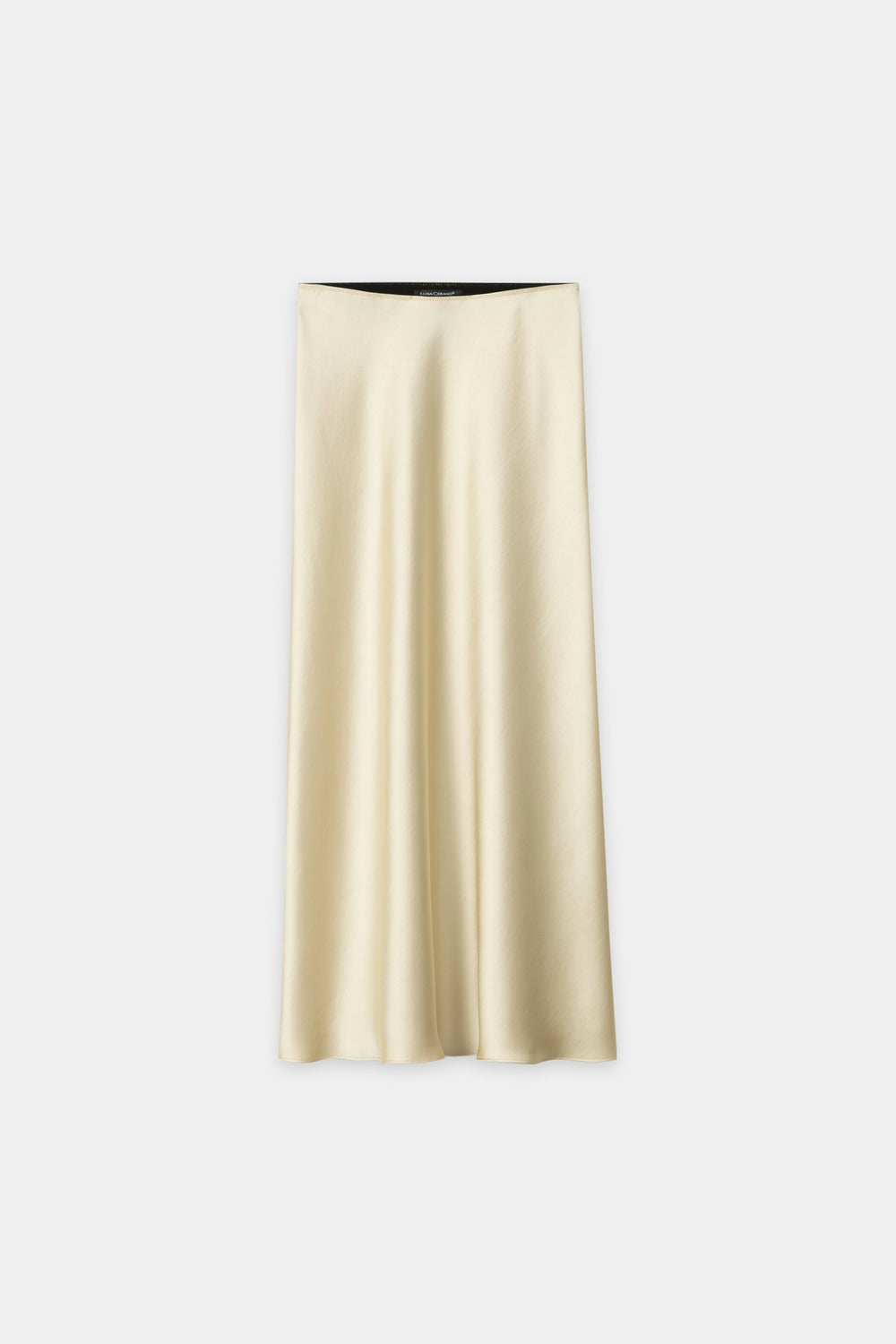 Satin skirt - butter yellow - standard