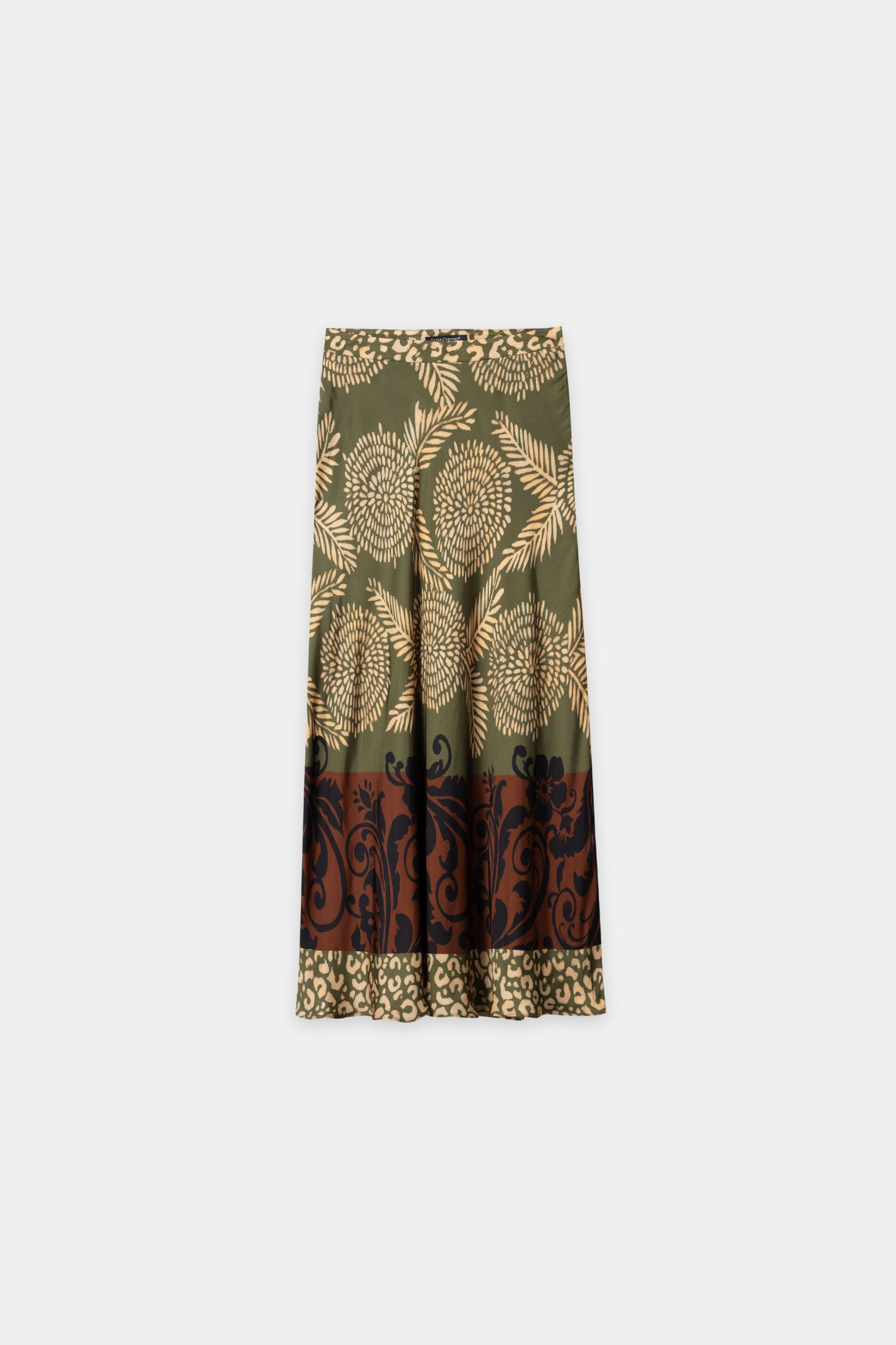 Maxi-Rock mit Leaf-Print - multi - Standard | Artikel Front
