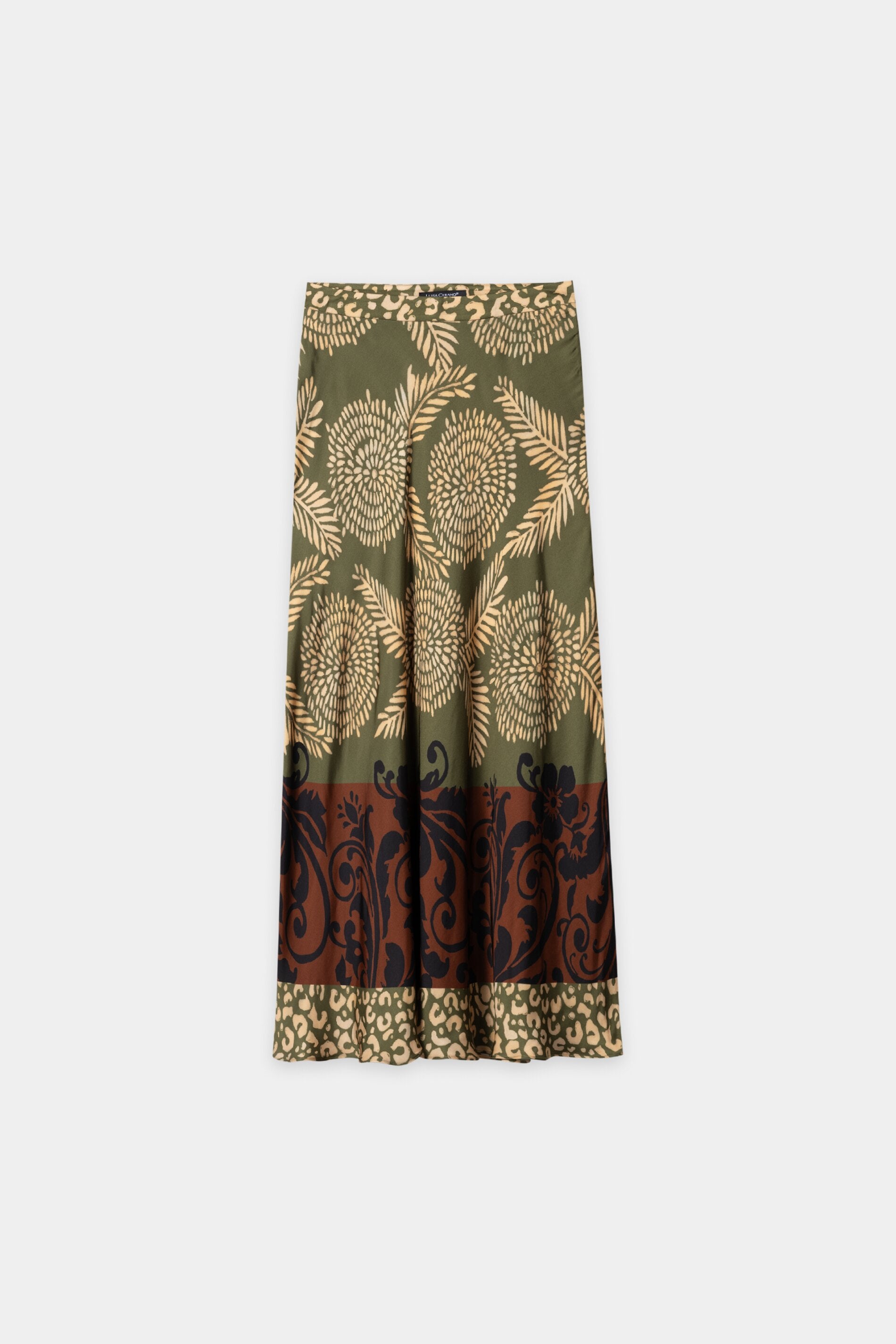 Maxi-Rock mit Leaf-Print - multi - Standard | Artikel Front