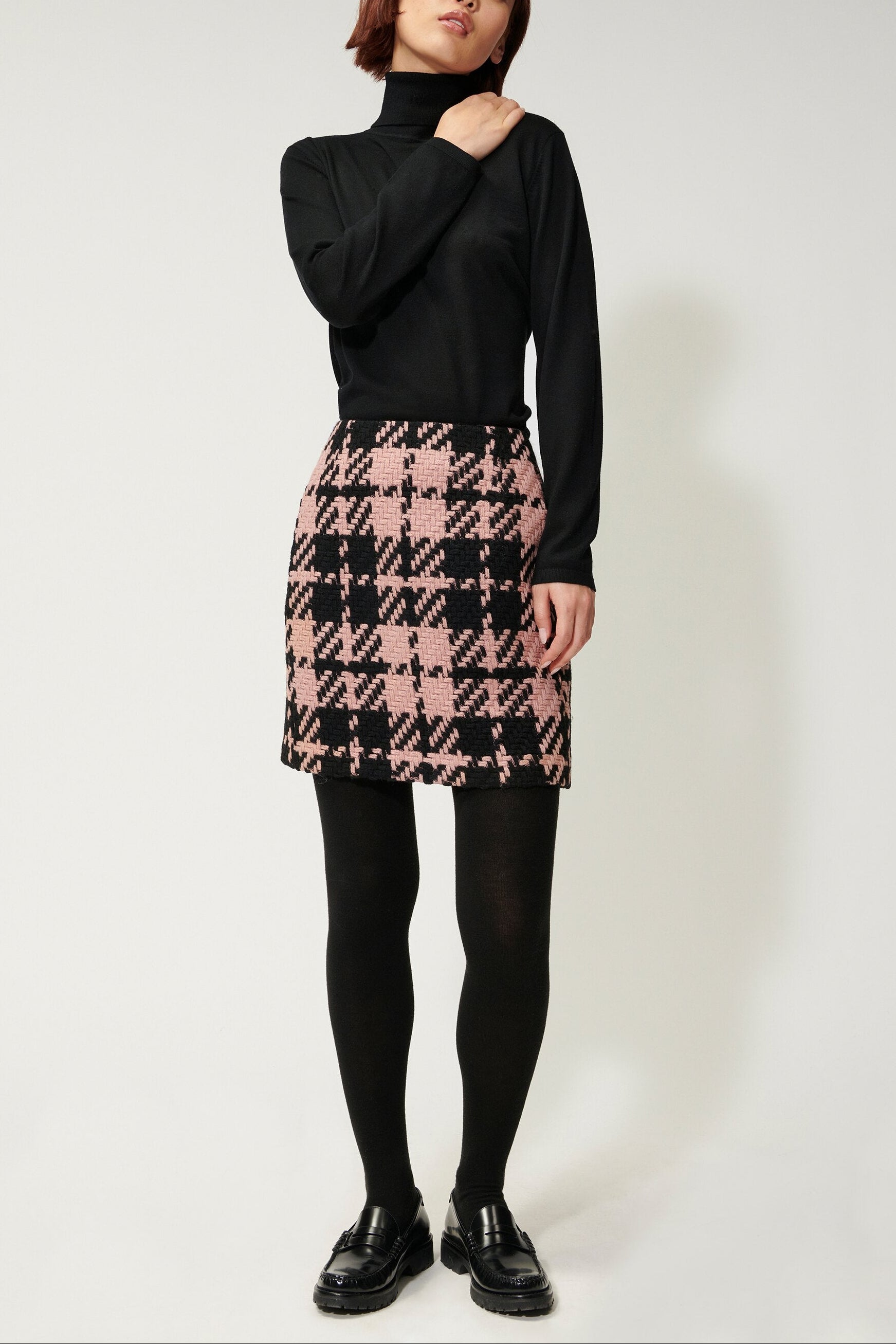 Rock in Two-Tone-Optik - the fancy woolcheck - Standard | Model Front