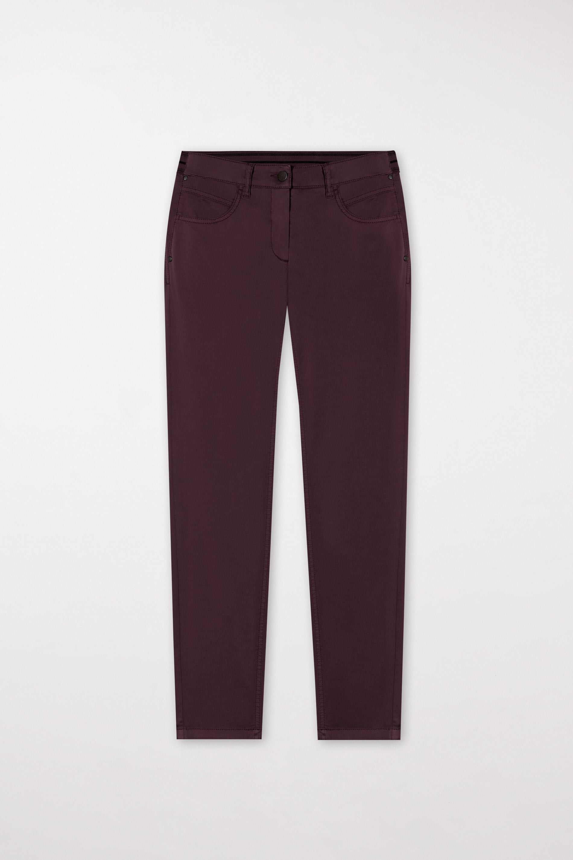 High-Stretch-Colour-Denim - burgundy - Standard | Artikel Front