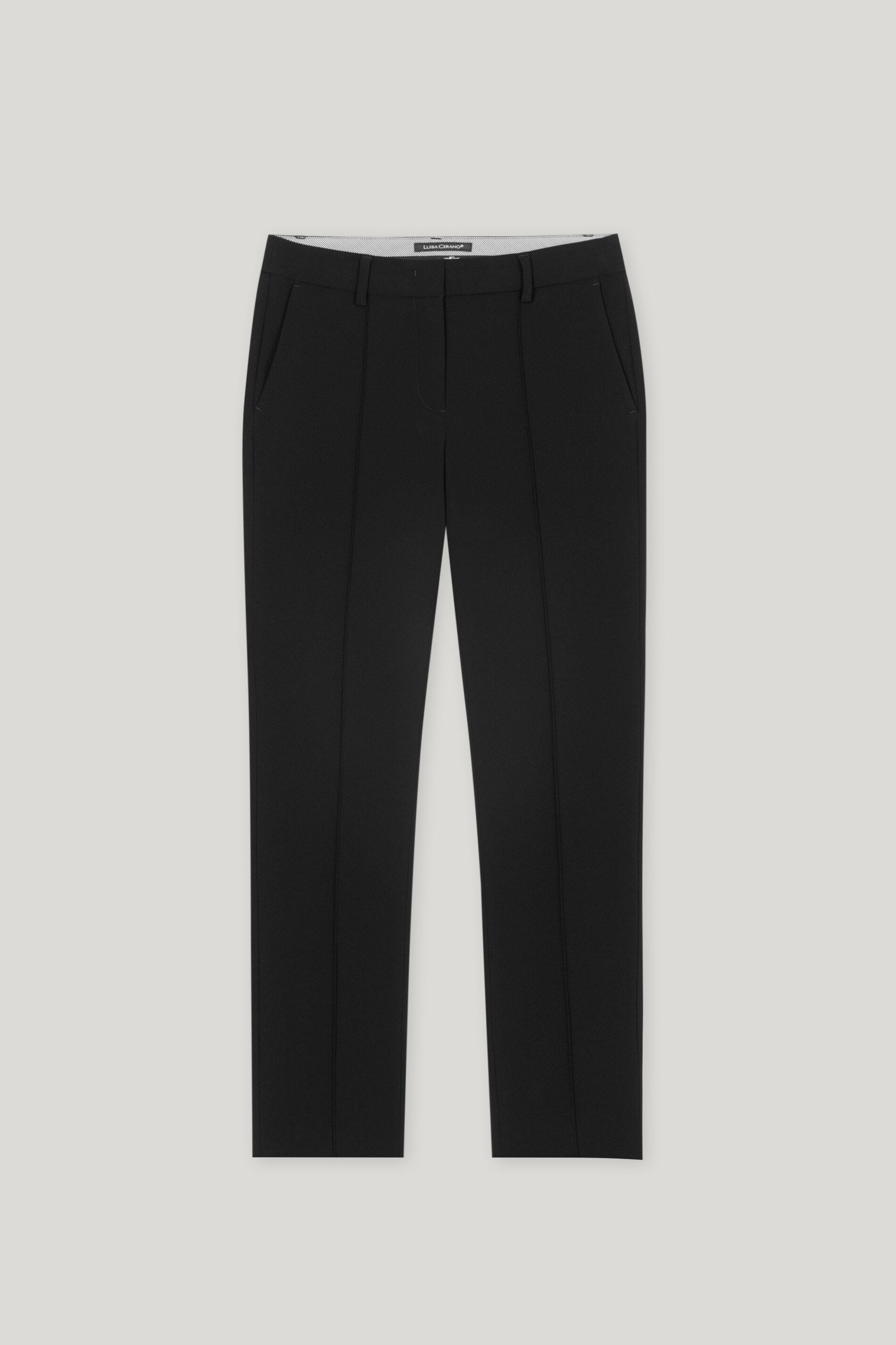 Tapered Pants aus Techno Sablé - black - Standard | Artikel Front